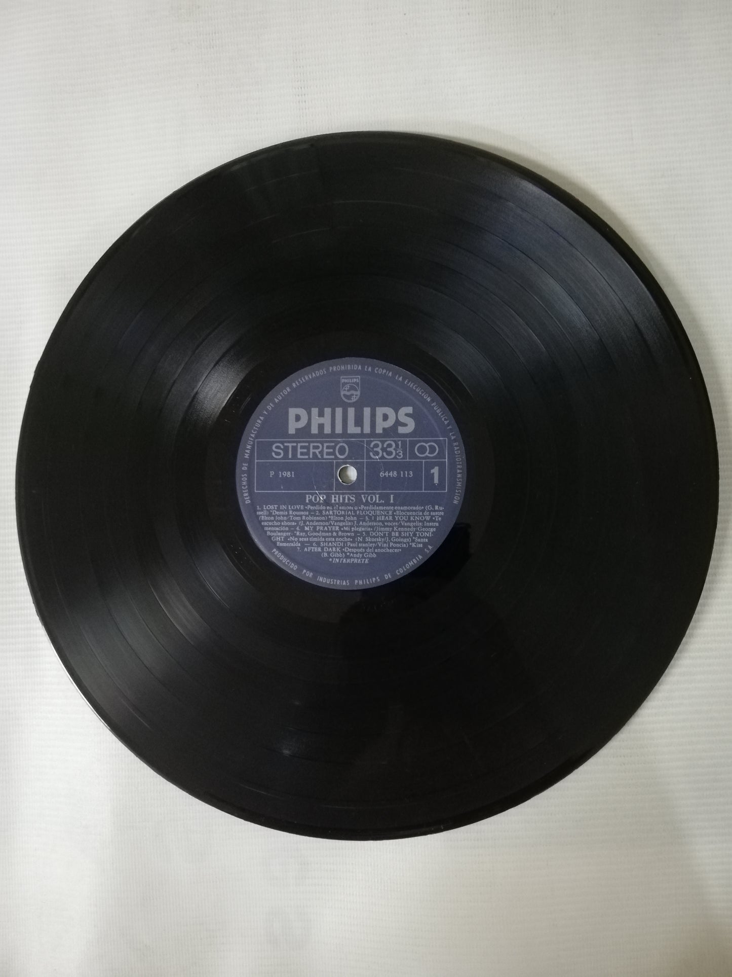 LP POP HITS - POP HITS VOL. 1