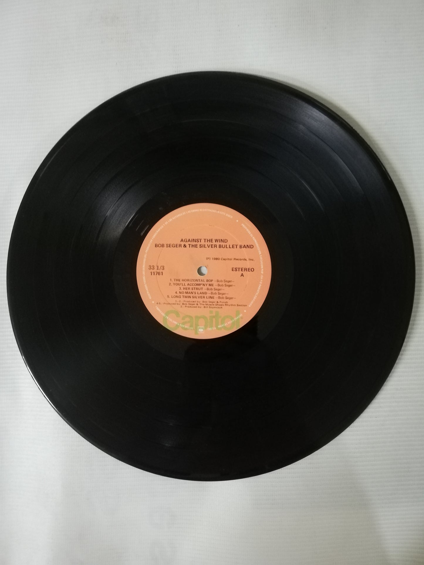 LP BOB SEGER & THE SILVER BULLET BAND - AGAINST THE WIND