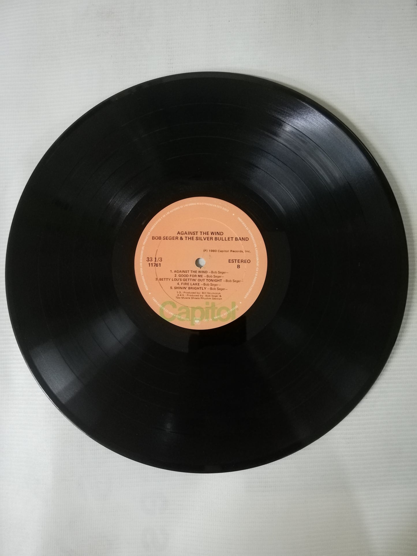 LP BOB SEGER & THE SILVER BULLET BAND - AGAINST THE WIND