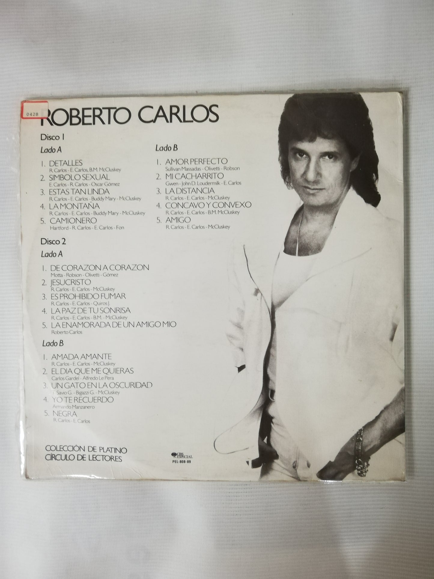 LP ROBERTO CARLOS - COLECCIÓN DE PLATINO - VINYL X 2