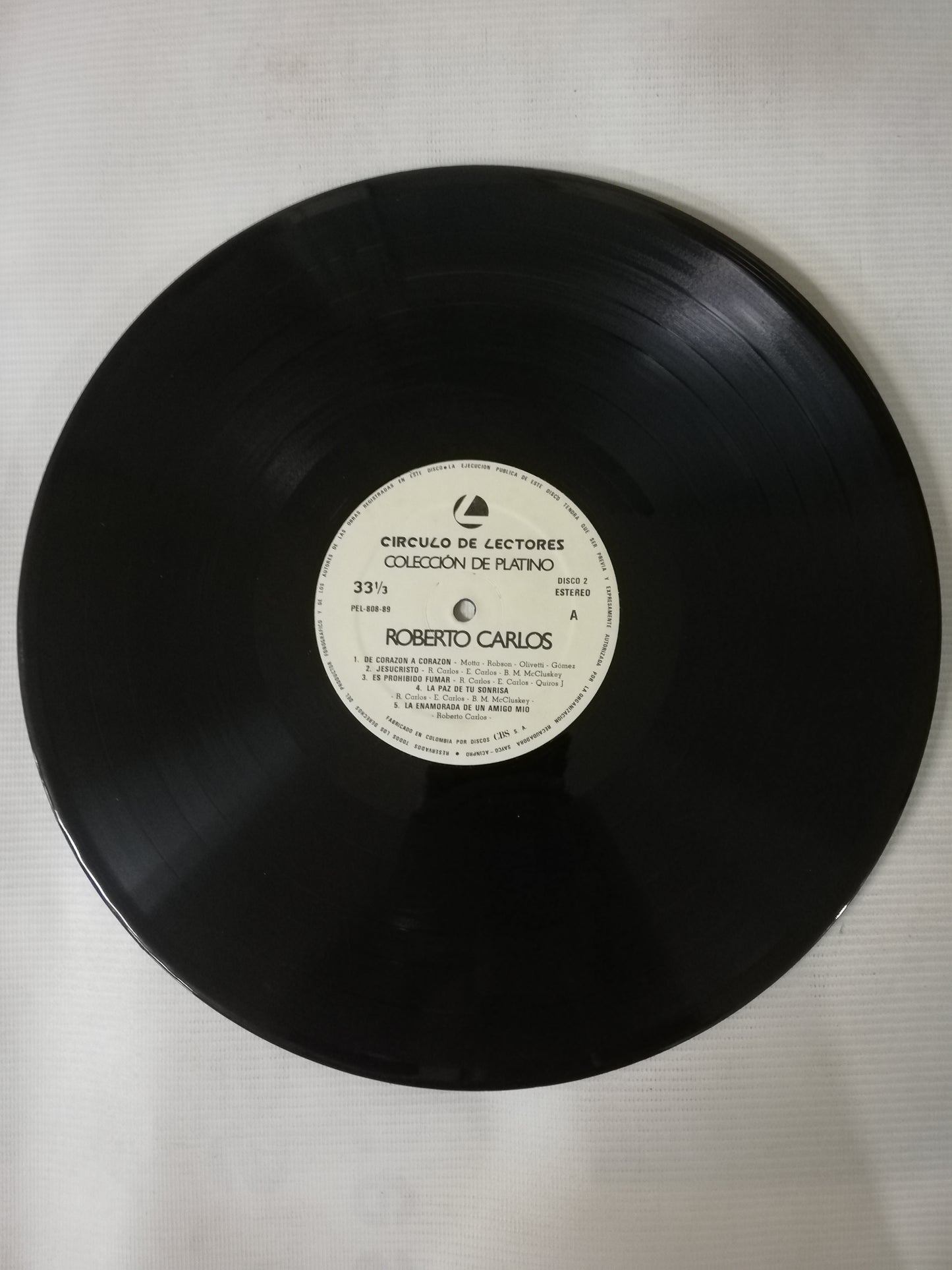 LP ROBERTO CARLOS - COLECCIÓN DE PLATINO - VINYL X 2