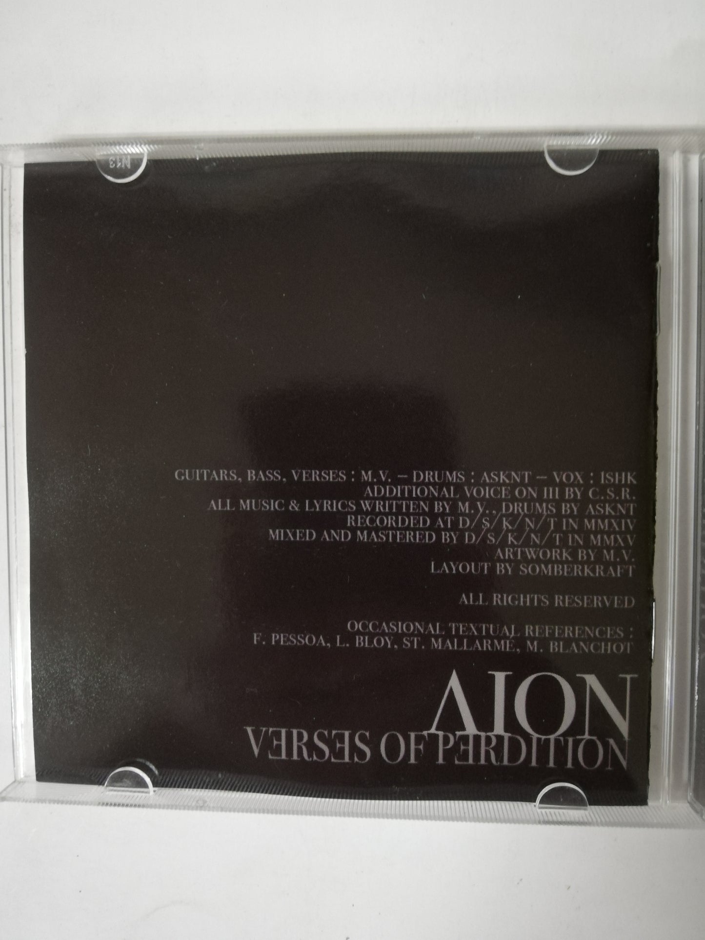 CD AION - VERSES OF PERDITION