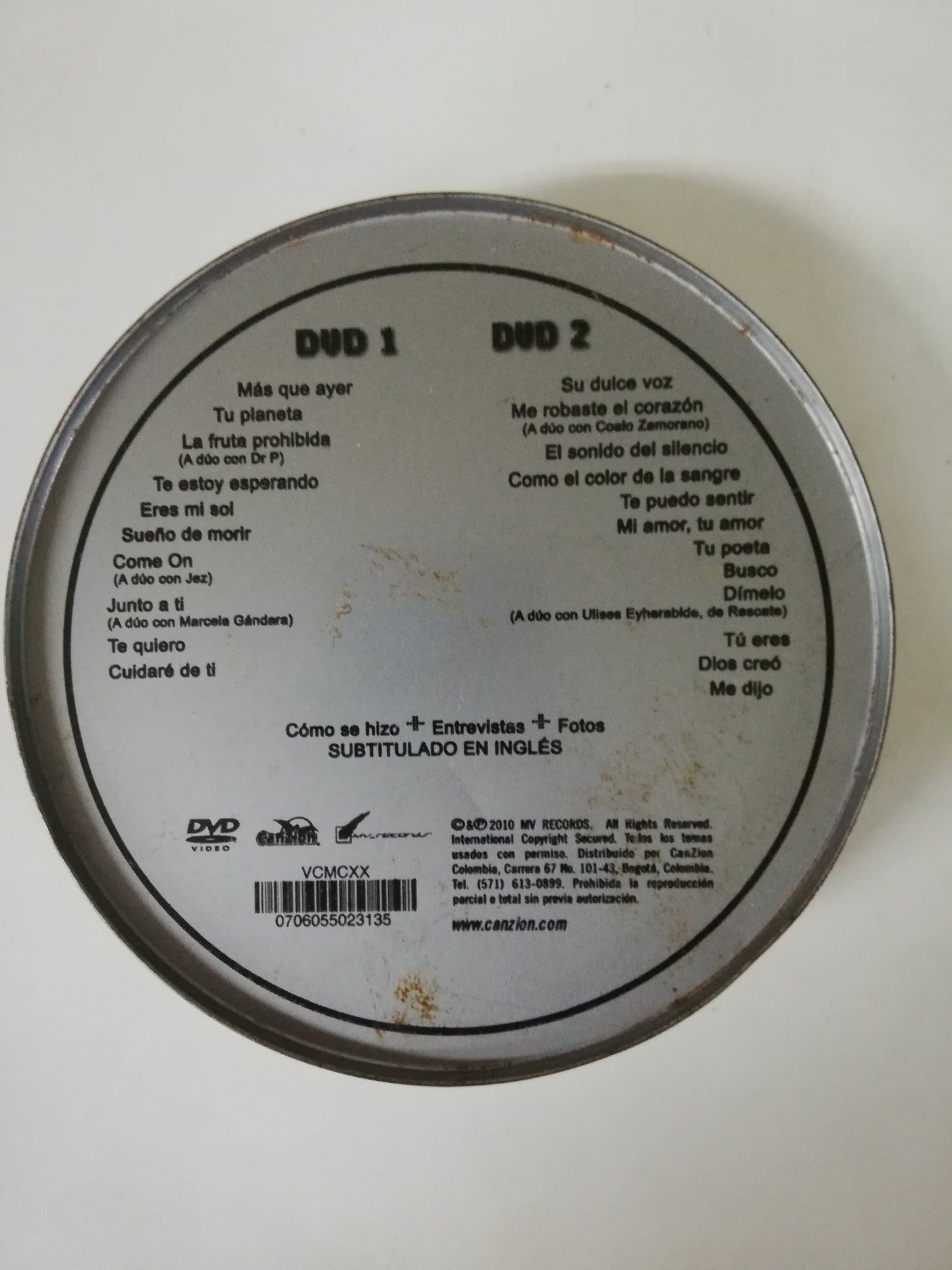 DVD ALEX CAMPOS - TE PUEDO SENTIR - DVD X 2