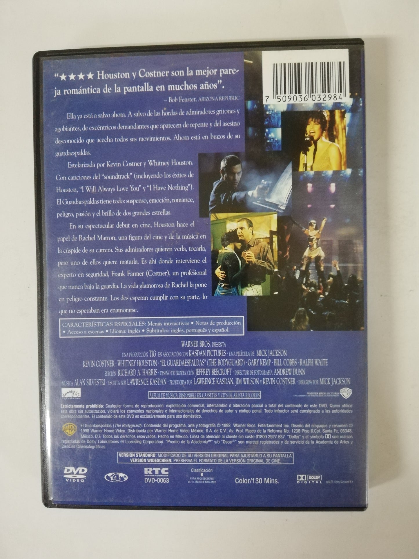 DVD EL GUARDAESPALDAS