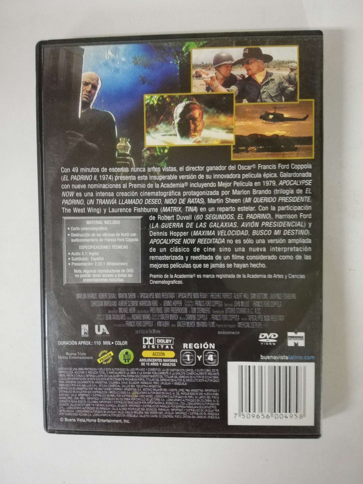 DVD APOCALYPSE NOW REEDITADA