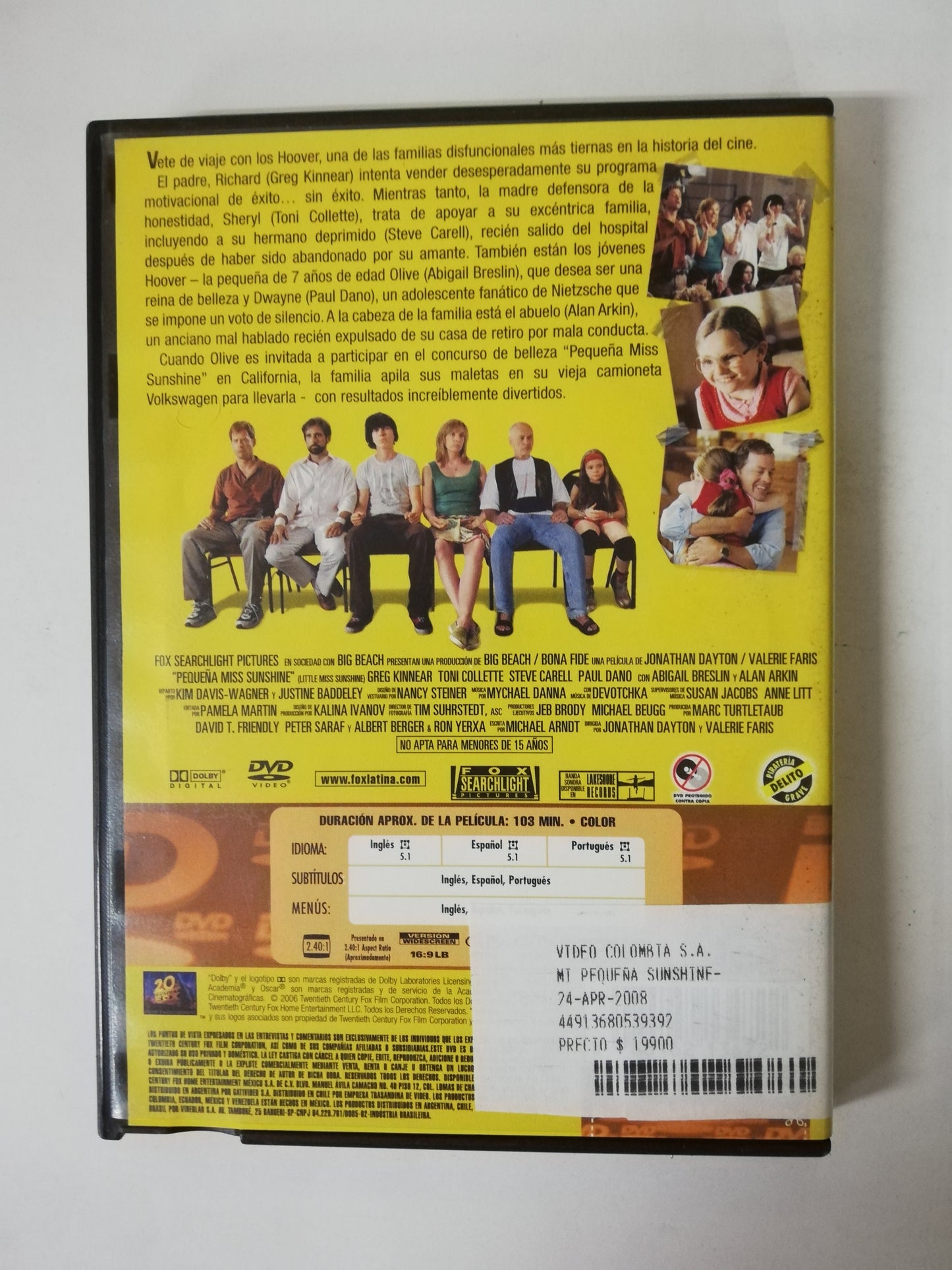 DVD PEQUEÑA MISS SUNSHINE