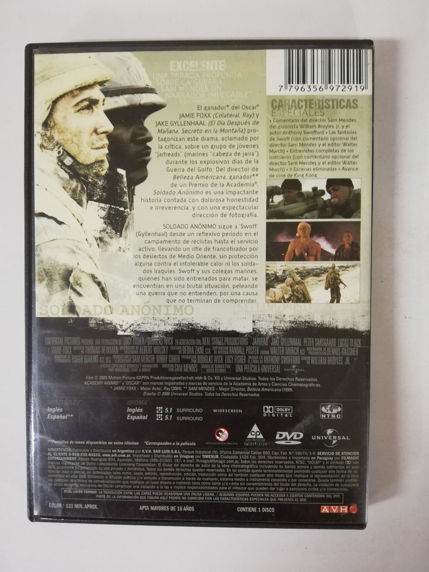 DVD SOLDADO ANÓNIMO