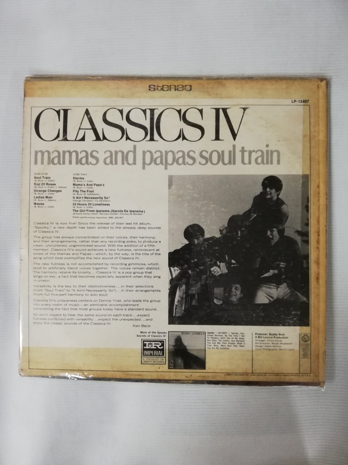 LP MAMAS AND PAPAS - SOUL TRAIN - CLASSICS IV