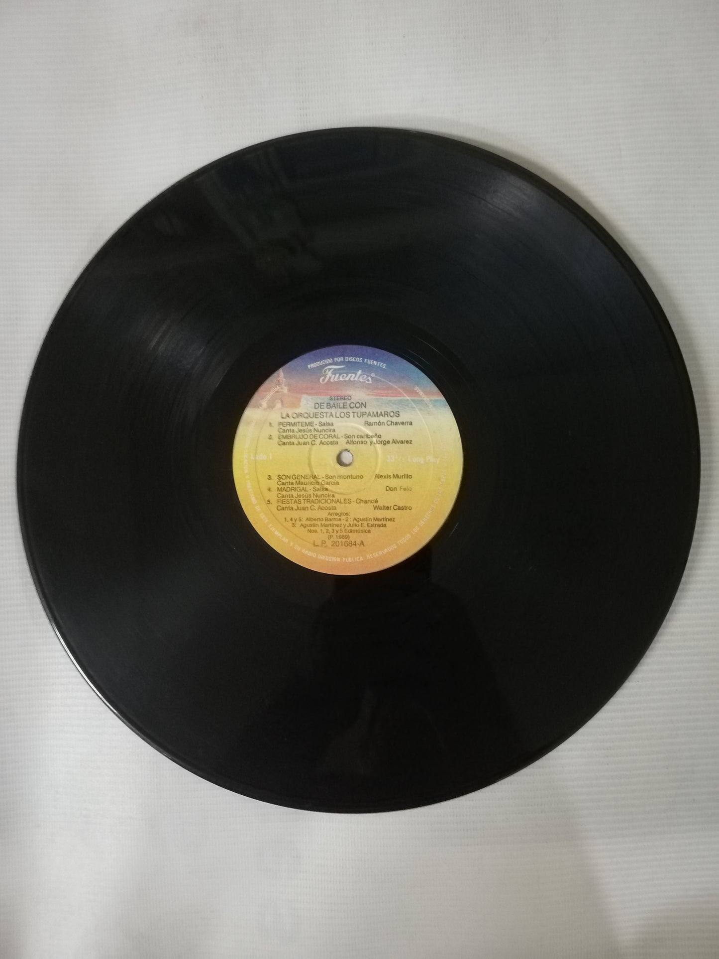 LP ORQUESTA TUPAMAROS - DE BAILE CON LA ORQUESTA... TUPAMAROS