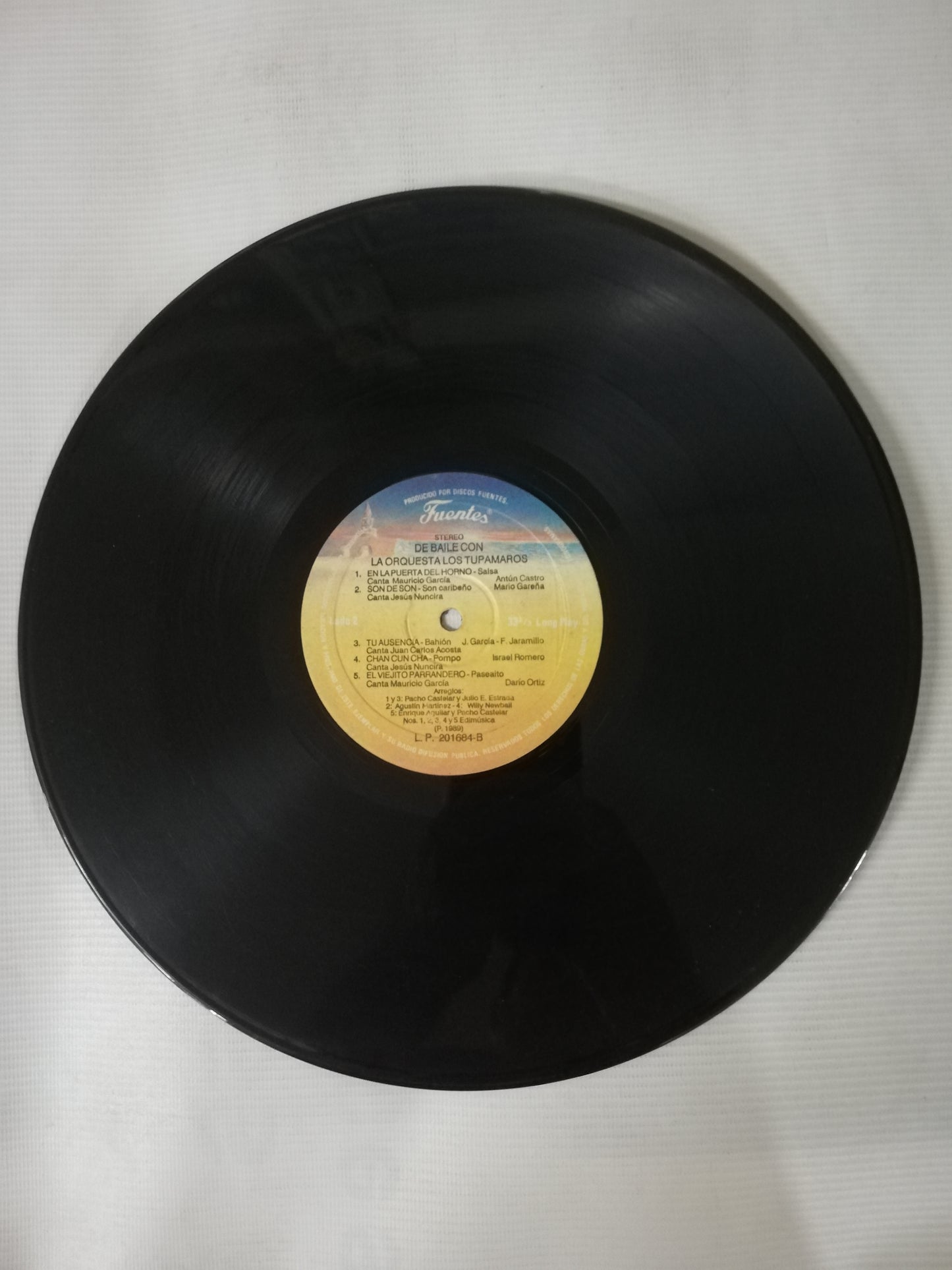 LP ORQUESTA TUPAMAROS - DE BAILE CON LA ORQUESTA... TUPAMAROS