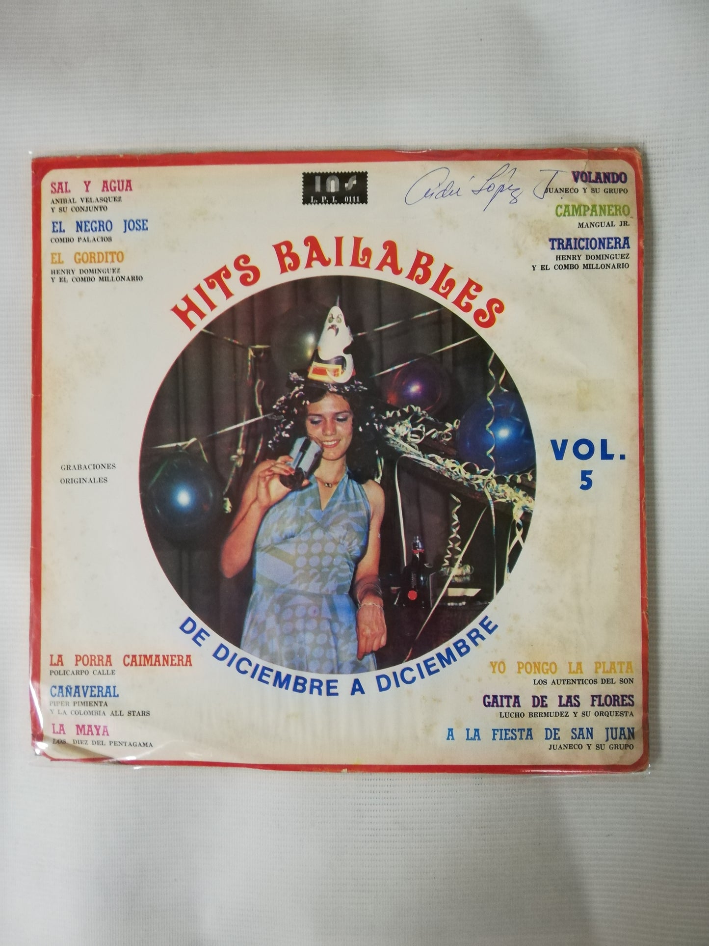 LP HITS BAILABLES DE DICIEMBRE A DICIEMBRE VOL. 5 - VARIOS INTÉRPRETES