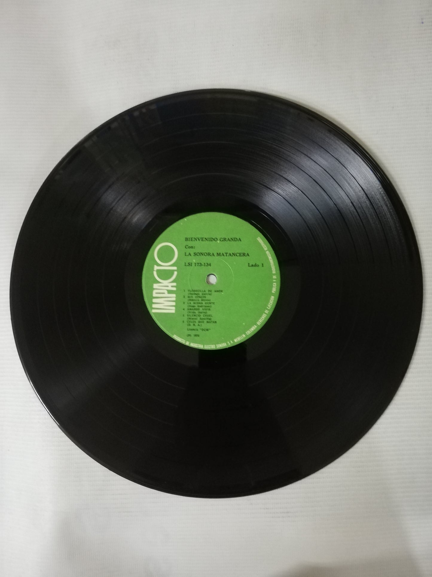 LP BIENVENIDO GRANDA - BIENVENIDO GRANDA CON LA SONORA MATANCERA