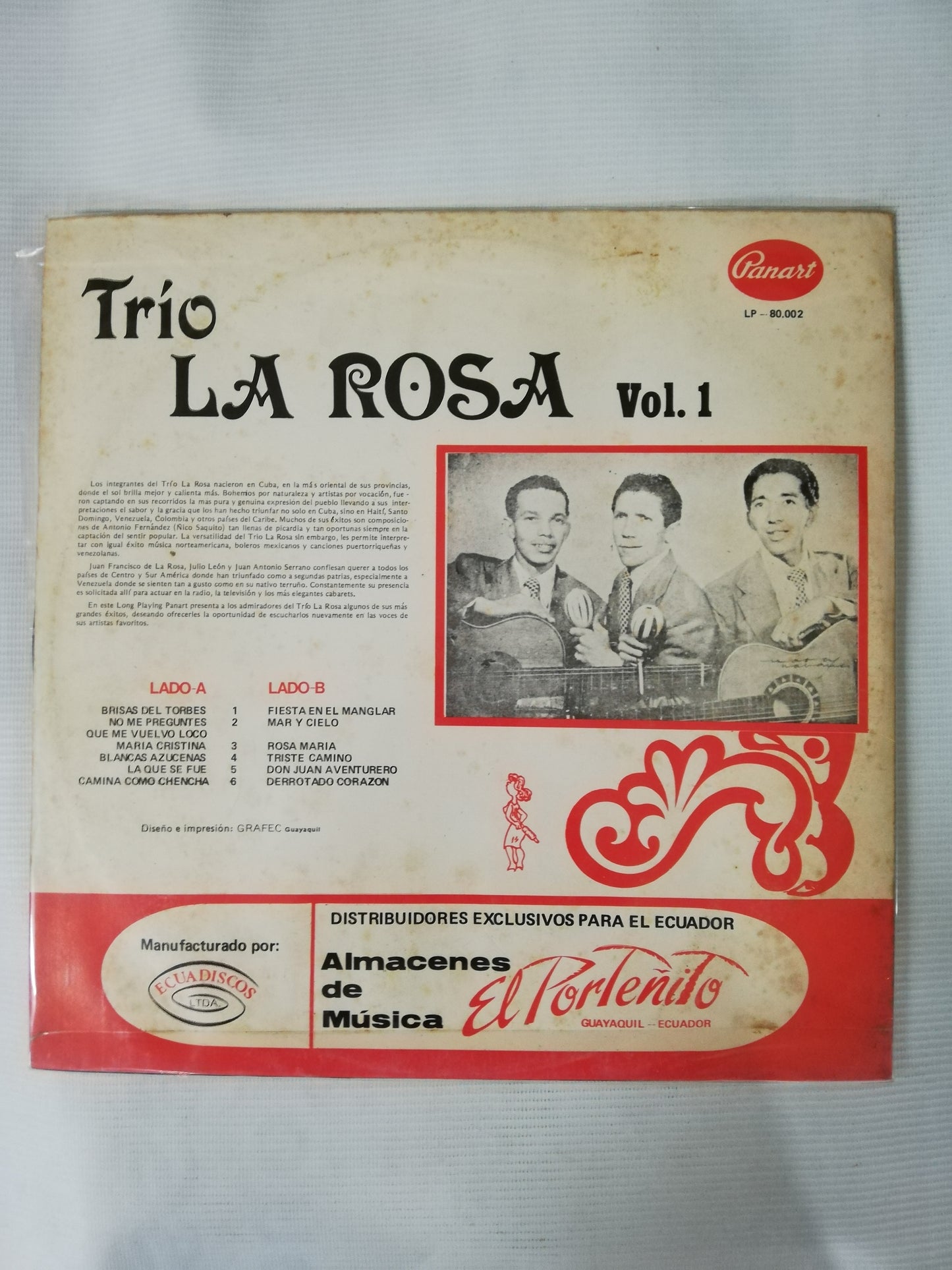 LP TRIO LA ROSA - TRIO LA ROSA VOL. 1