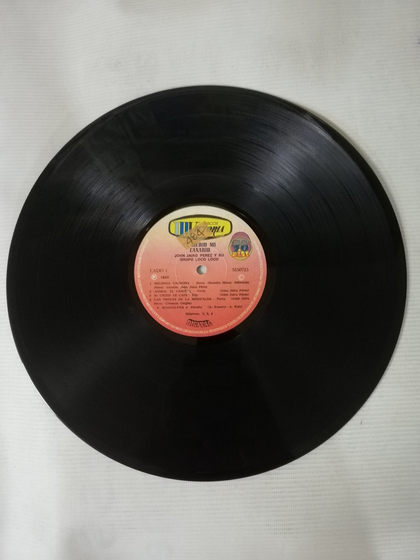 LP JOHN JAIRO PEREZ Y SU GRUPO LOCO-LOCO - SE ME MURIO MI CANARIO