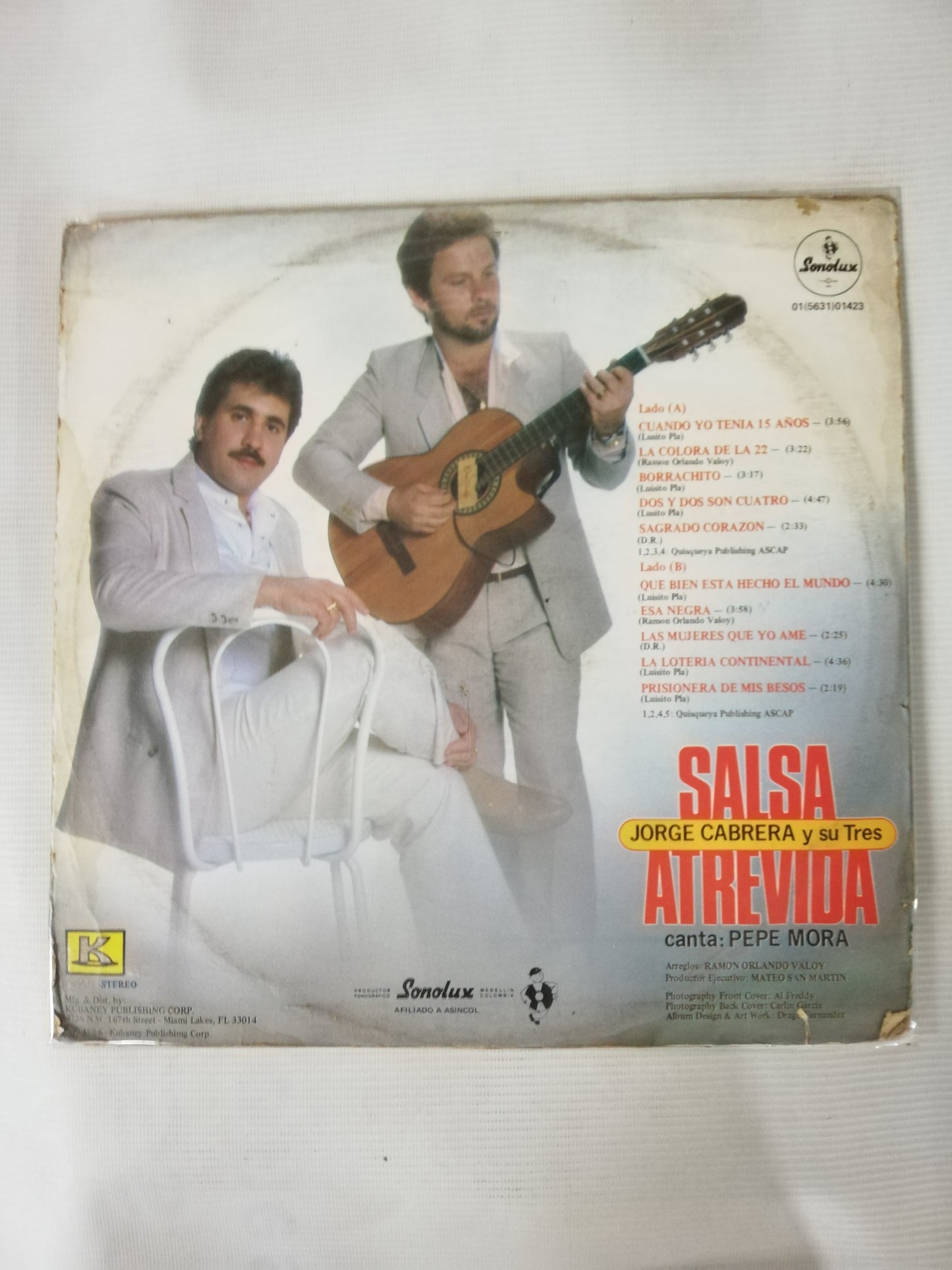 LP JORGE CABRERA Y SU TRES - SALSA ATREVIDA - CANTA: PEPE MORA