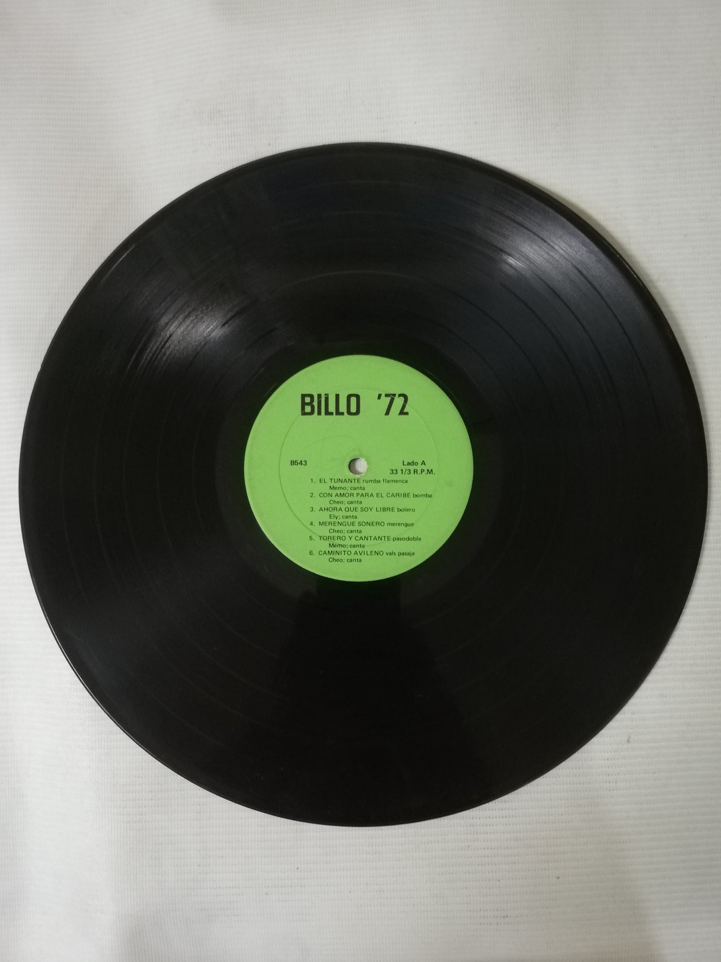 LP BILLO´S CARACAS BOYS - BILLO 72 1/2