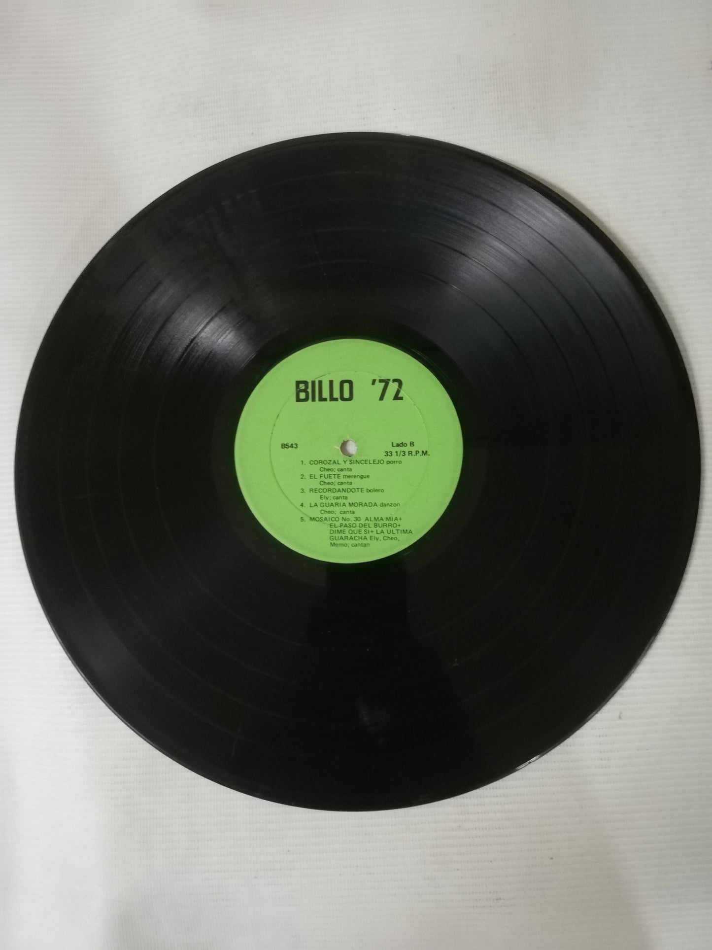 LP BILLO´S CARACAS BOYS - BILLO 72 1/2