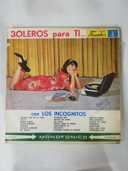LP LOS INCOGNITOS - BOLEROS PARA TI...CON LOS INCOGNITOS