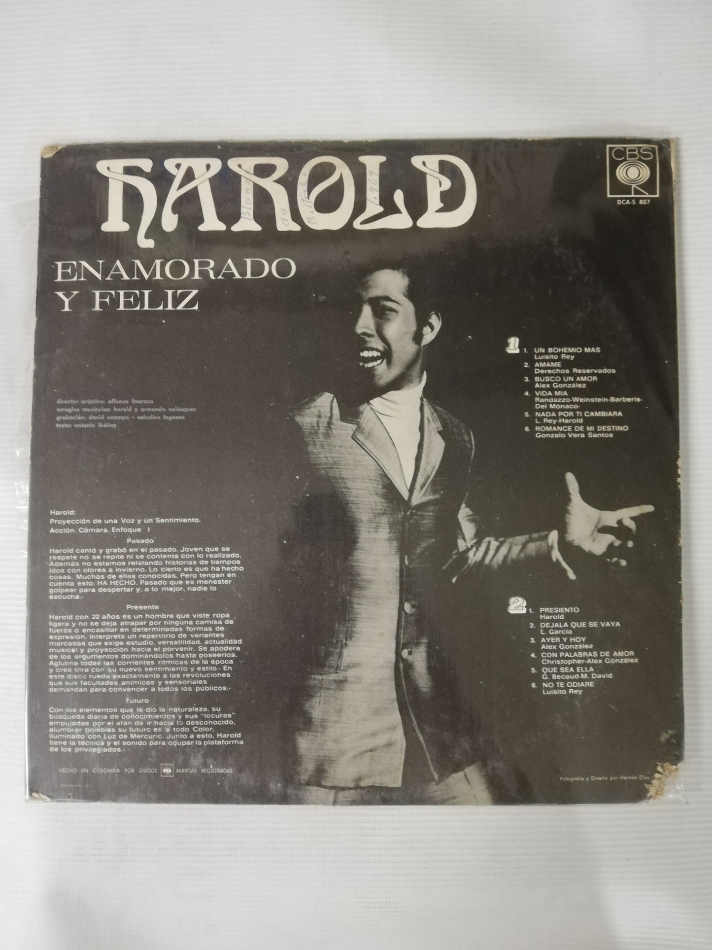 LP HAROLD - ENAMORADO Y FELIZ