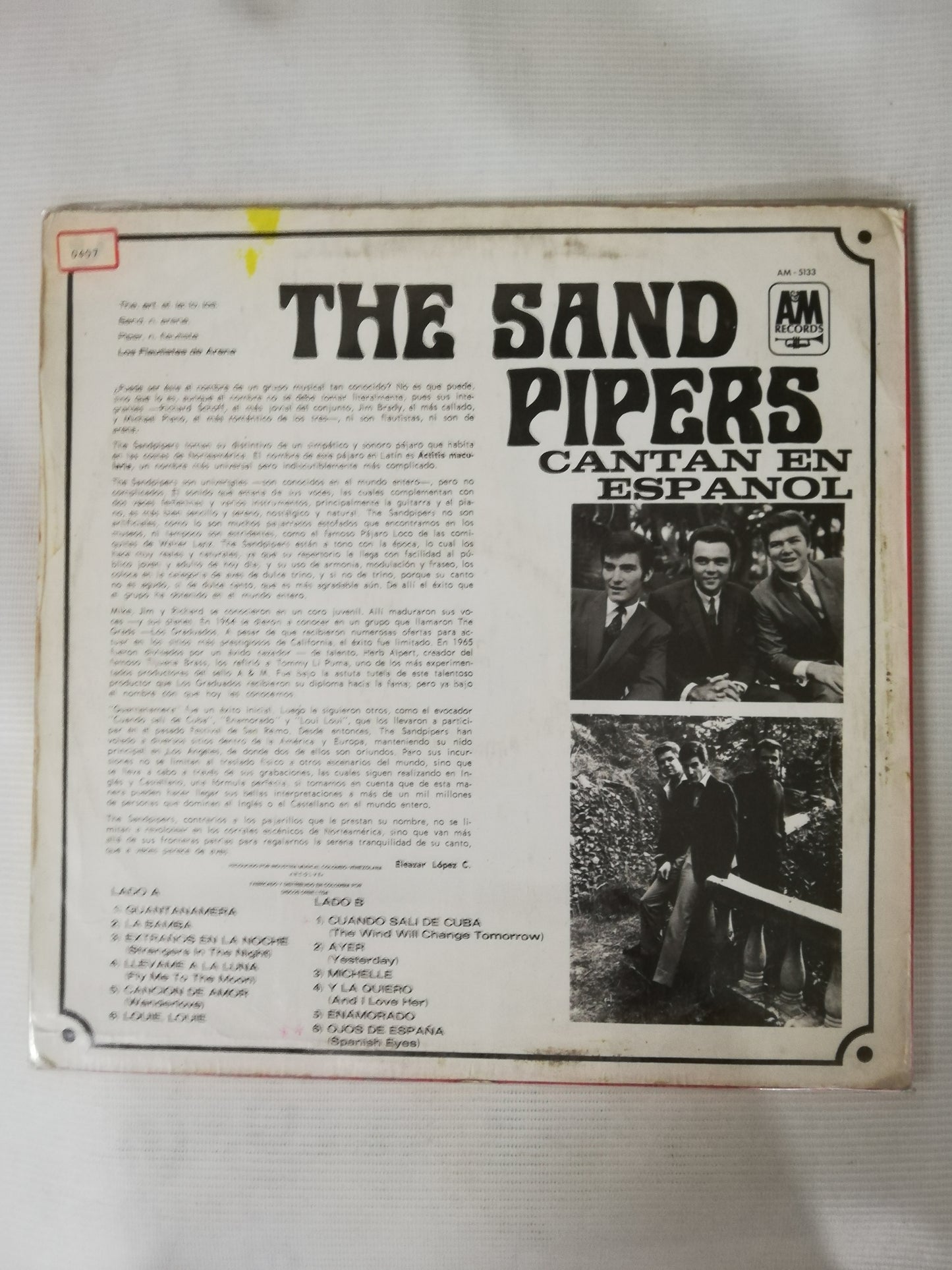 LP THE SANDPIPERS - CANTAN EN ESPAÑOL