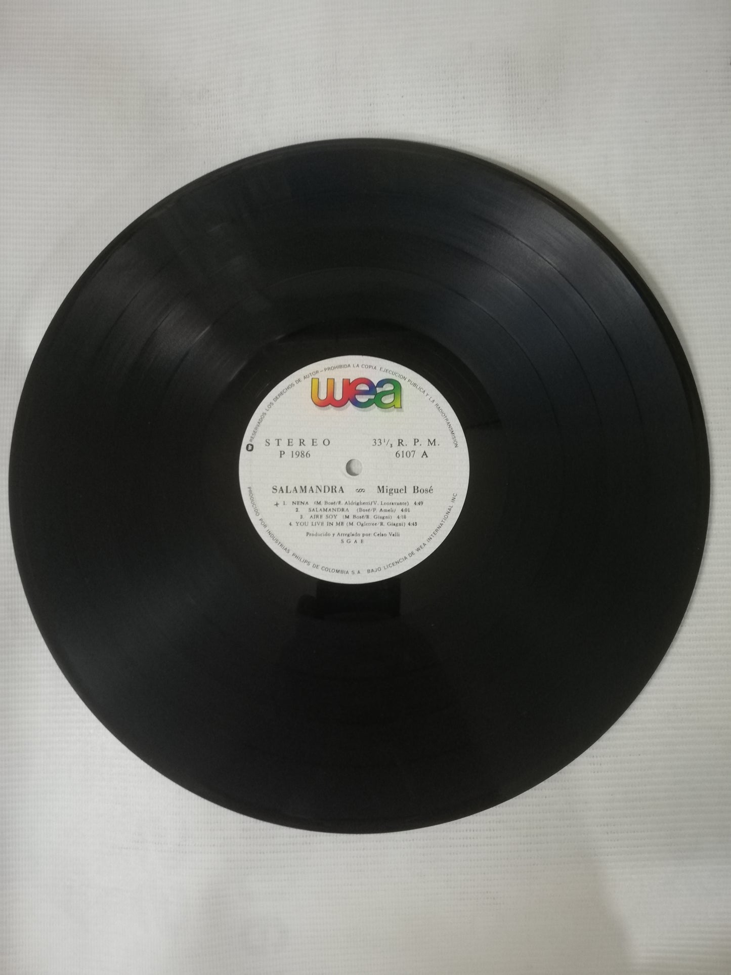 LP MIGUEL BOSÉ - SALAMANDRA