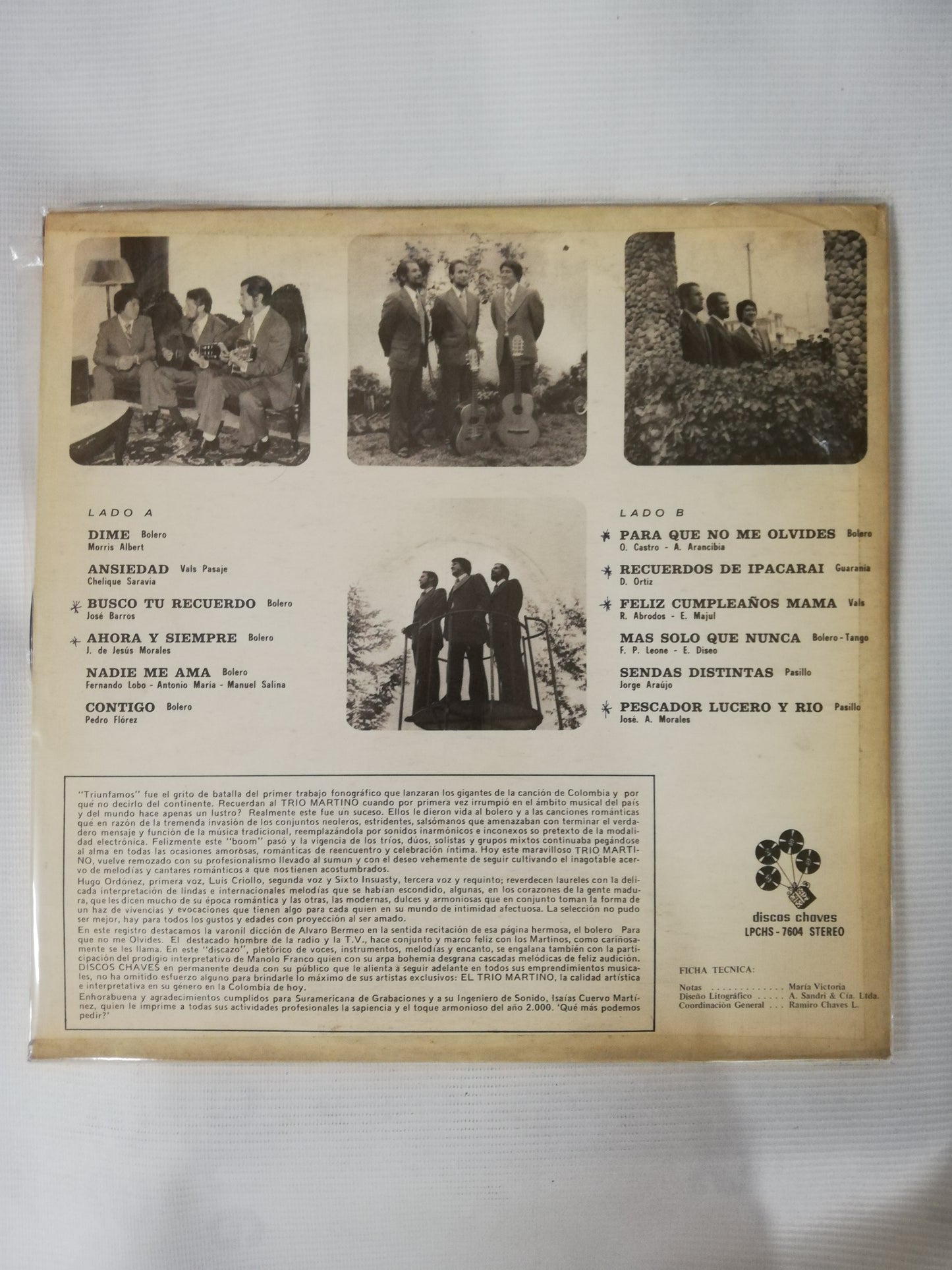 LP TRIO MARTINO - TRIO MARTINO