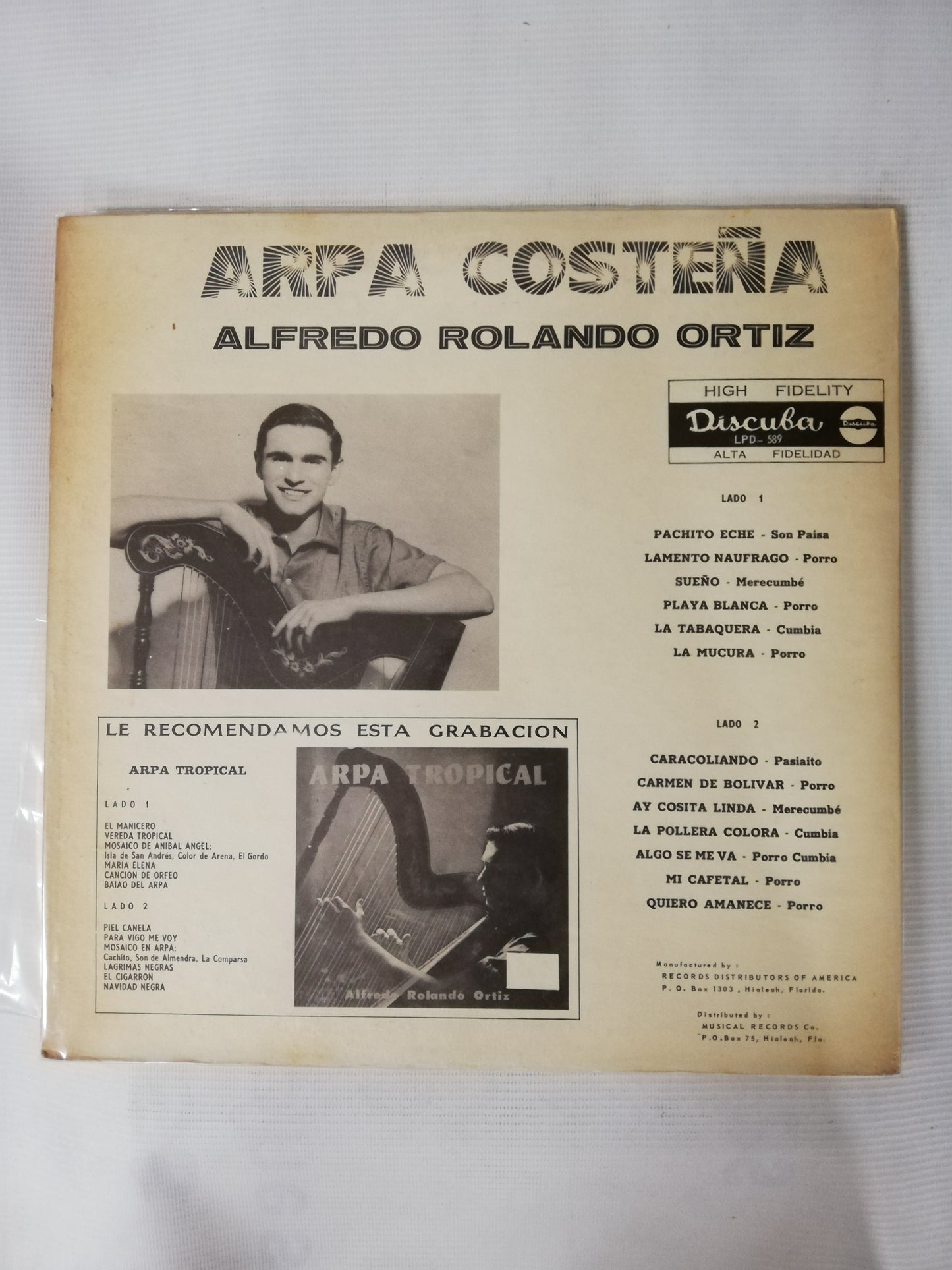 LP ALFREDO ROLANDO ORTIZ - ARPA COSTEÑA