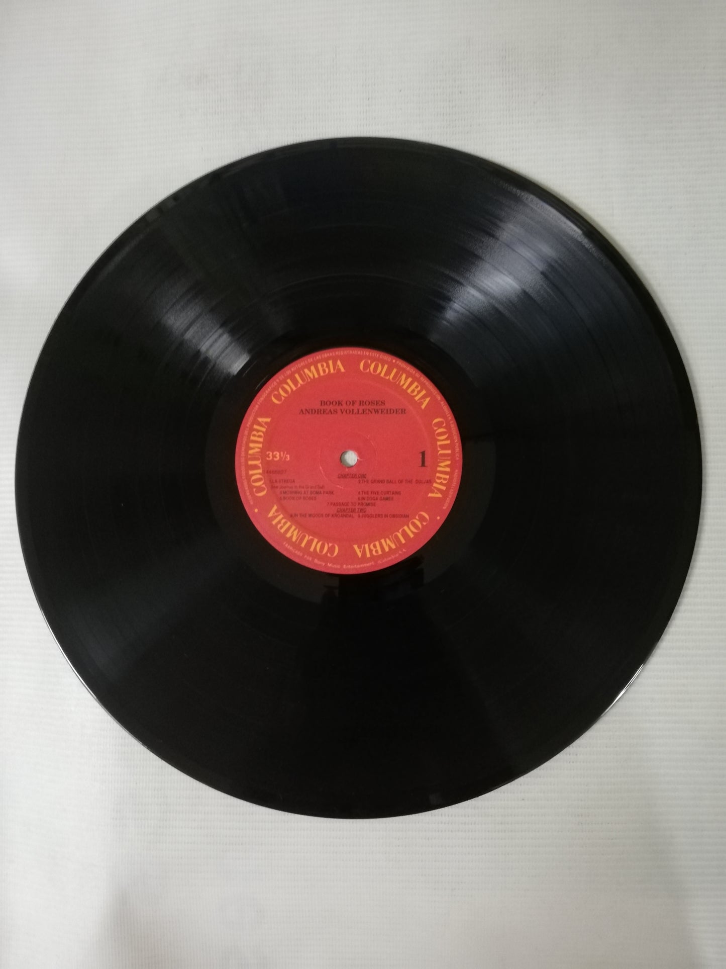 LP ANDREAS VOLLENWEIDER - BOOK OF ROSES