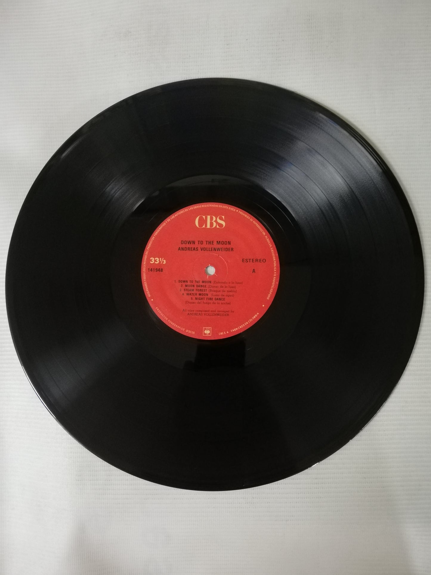 LP ANDREAS VOLLENWEDER - DOWN TO THE MOON