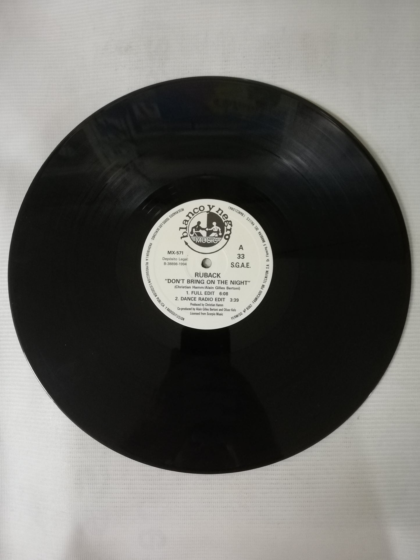 LP RUBACK - DON´T BRING ON THE NIGHT