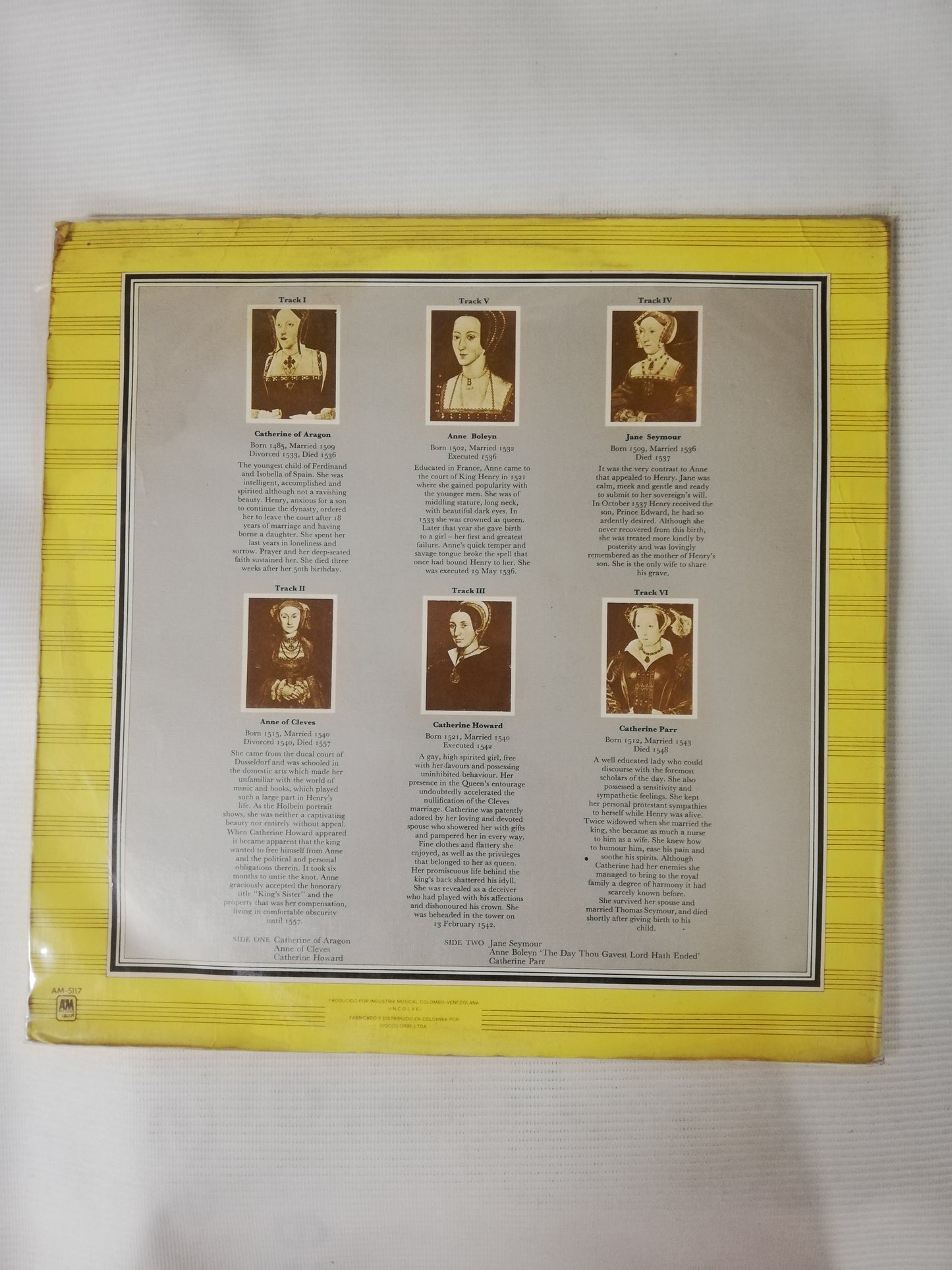 LP RICK WAKEMAN - THE SIX WIVES OF HENRY VIII