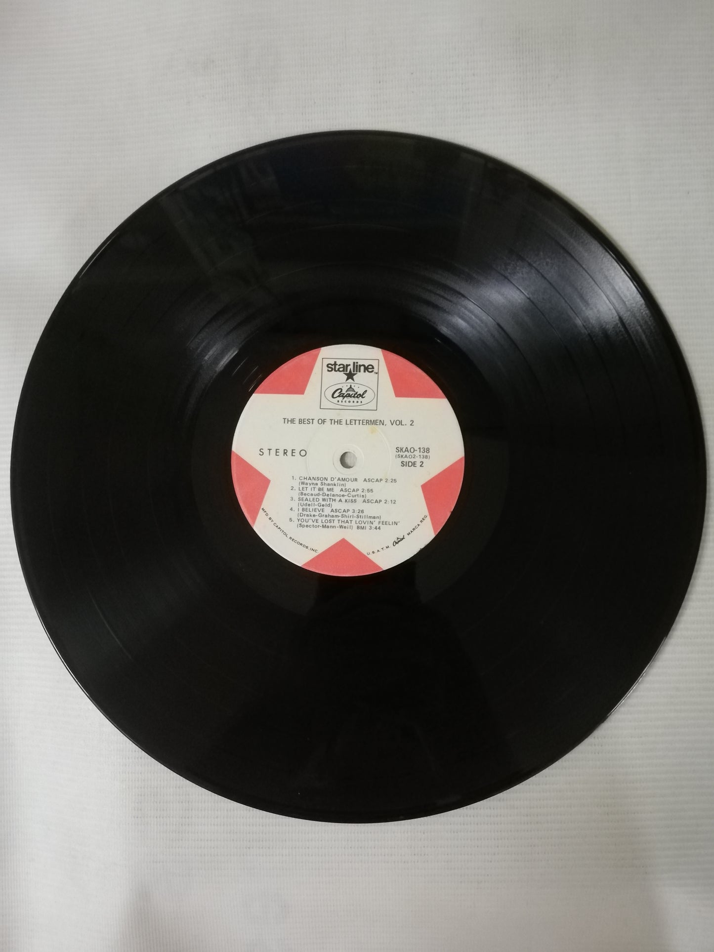 LP THE LETTERMEN - THE BEST OF THE LETTERMEN VOL. 2