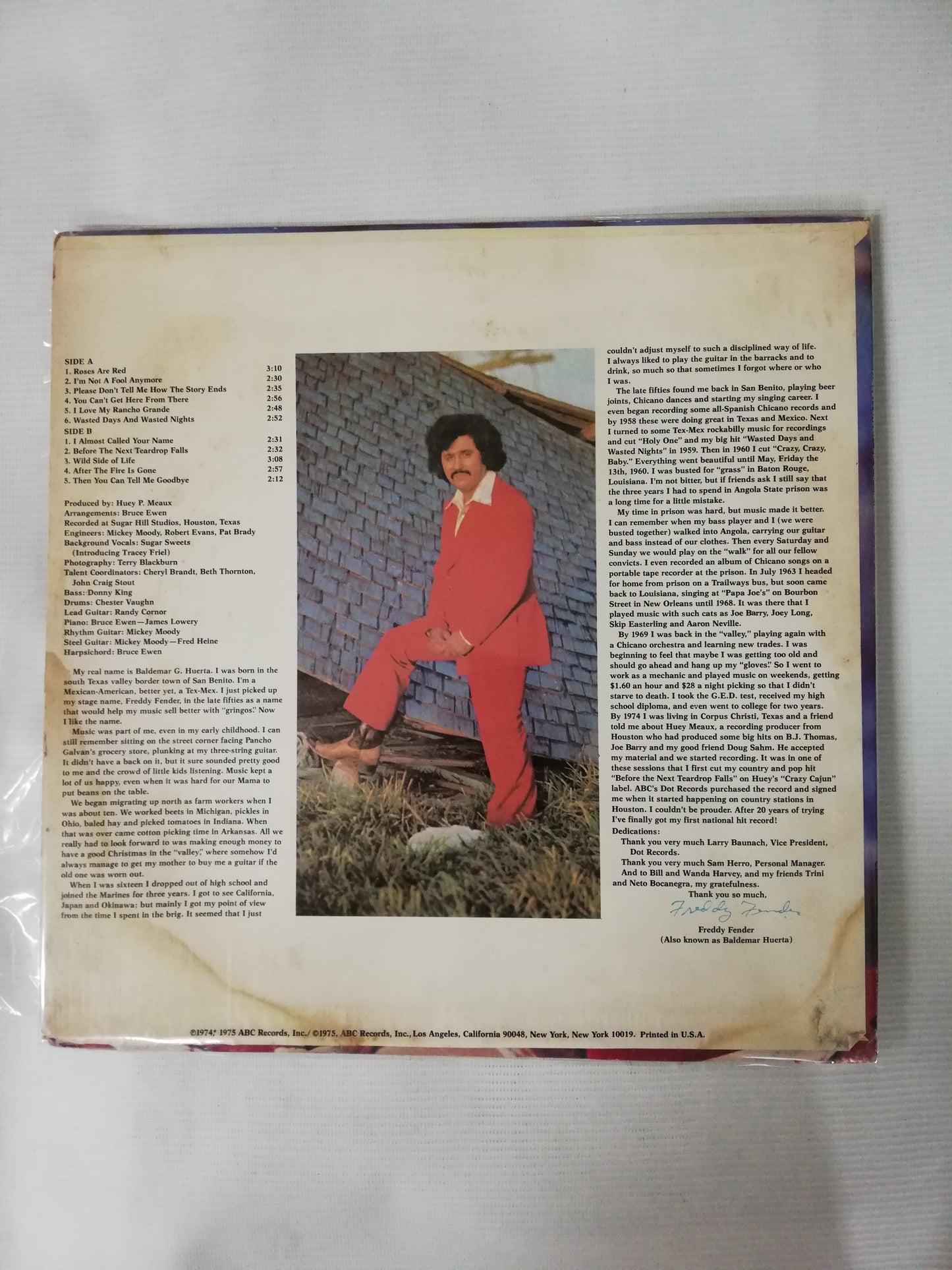 LP FREDDY FENDER - BEFORE THE NEXT TEARDROP FALLS