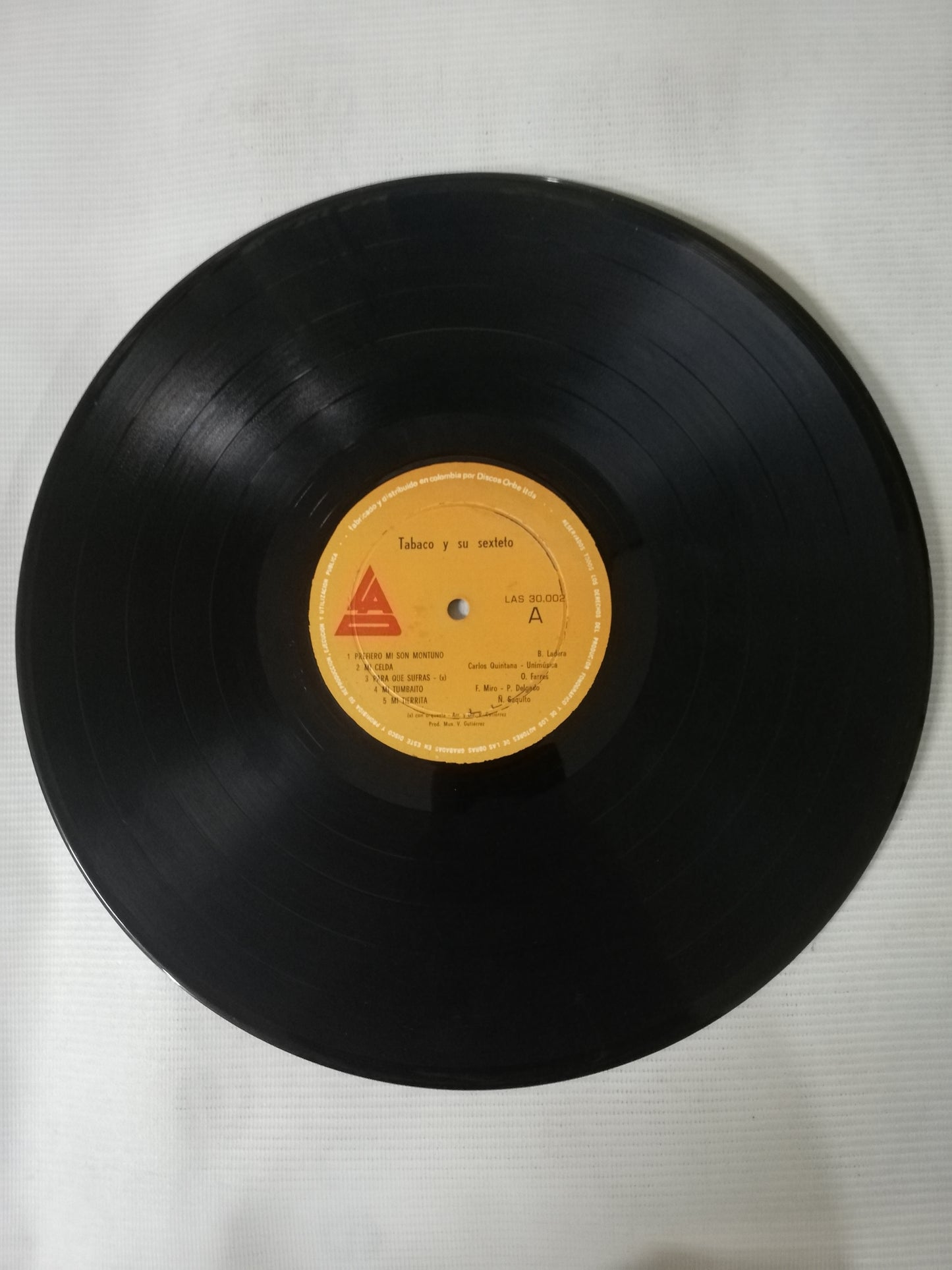 LP TABACO Y SU SEXTETO - TABACO Y SU SEXTETO