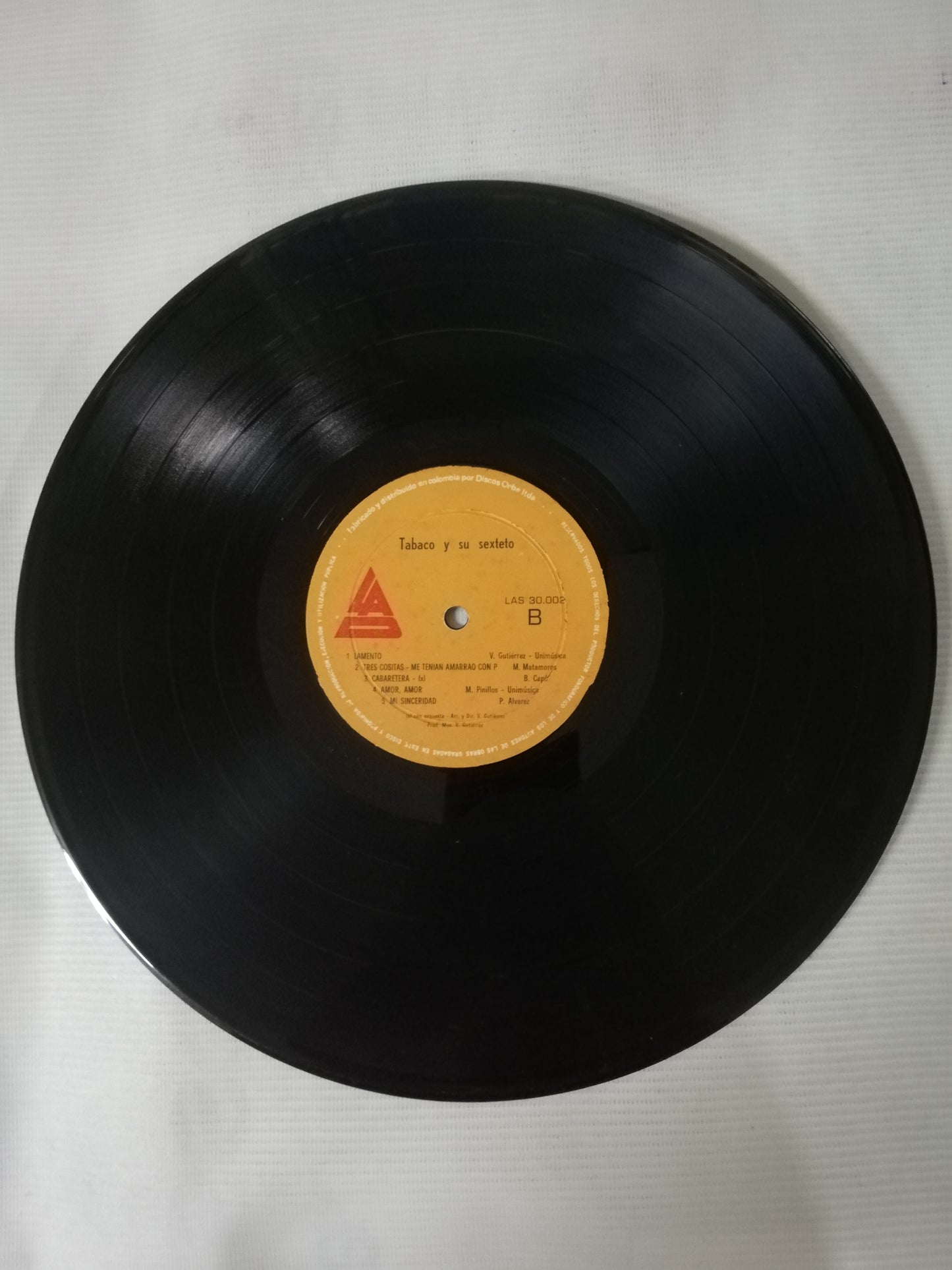 LP TABACO Y SU SEXTETO - TABACO Y SU SEXTETO