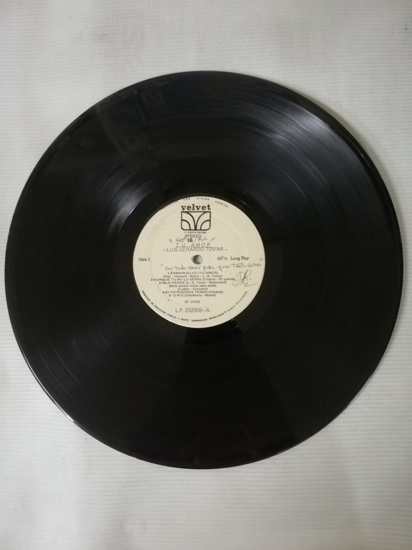 LP LUIS GERARDO TOVAR - TU AMOR