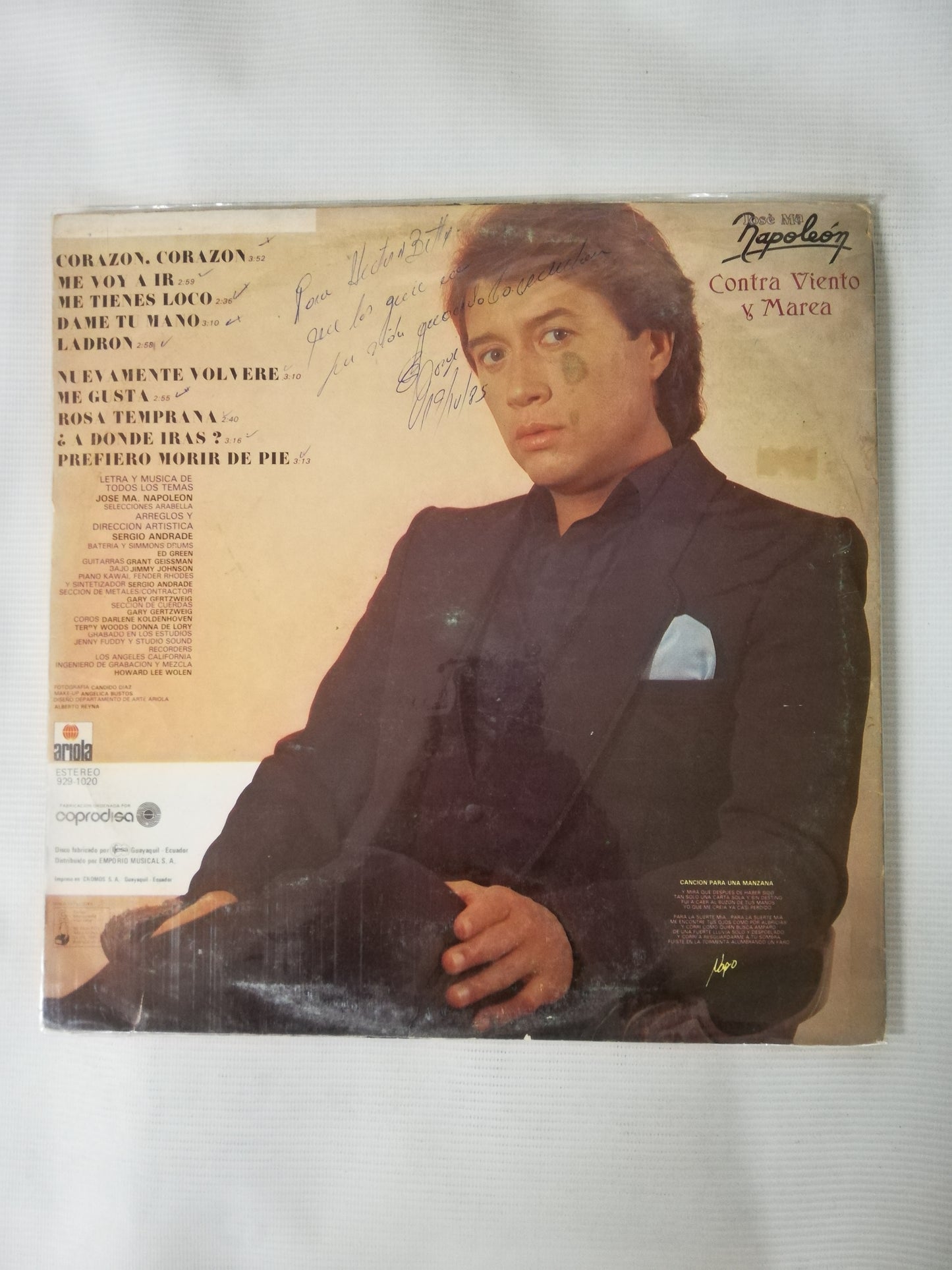 LP JOSÉ MARIA NAPOLEÓN - CONTRA VIENTO Y MAREA