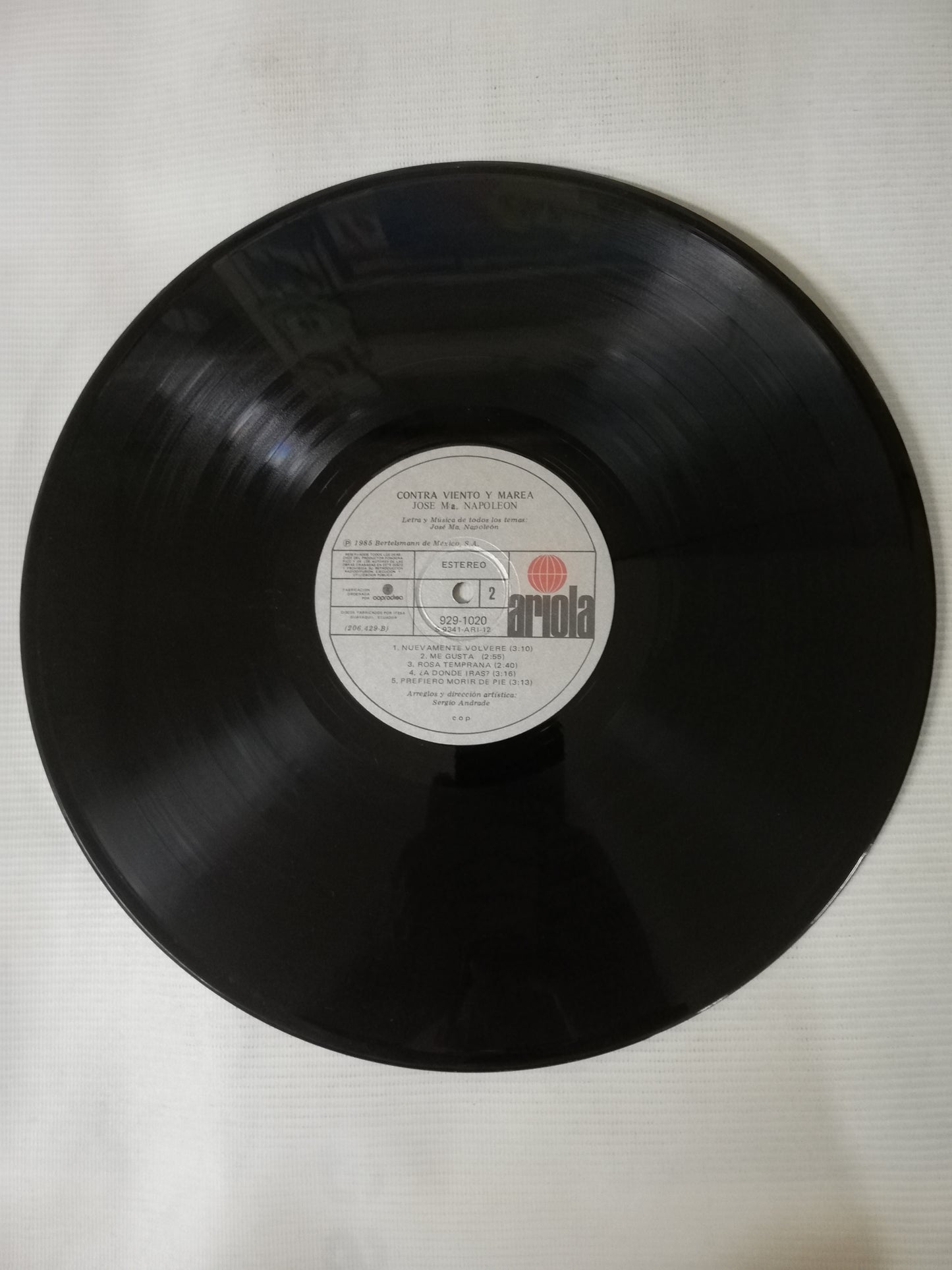 LP JOSÉ MARIA NAPOLEÓN - CONTRA VIENTO Y MAREA