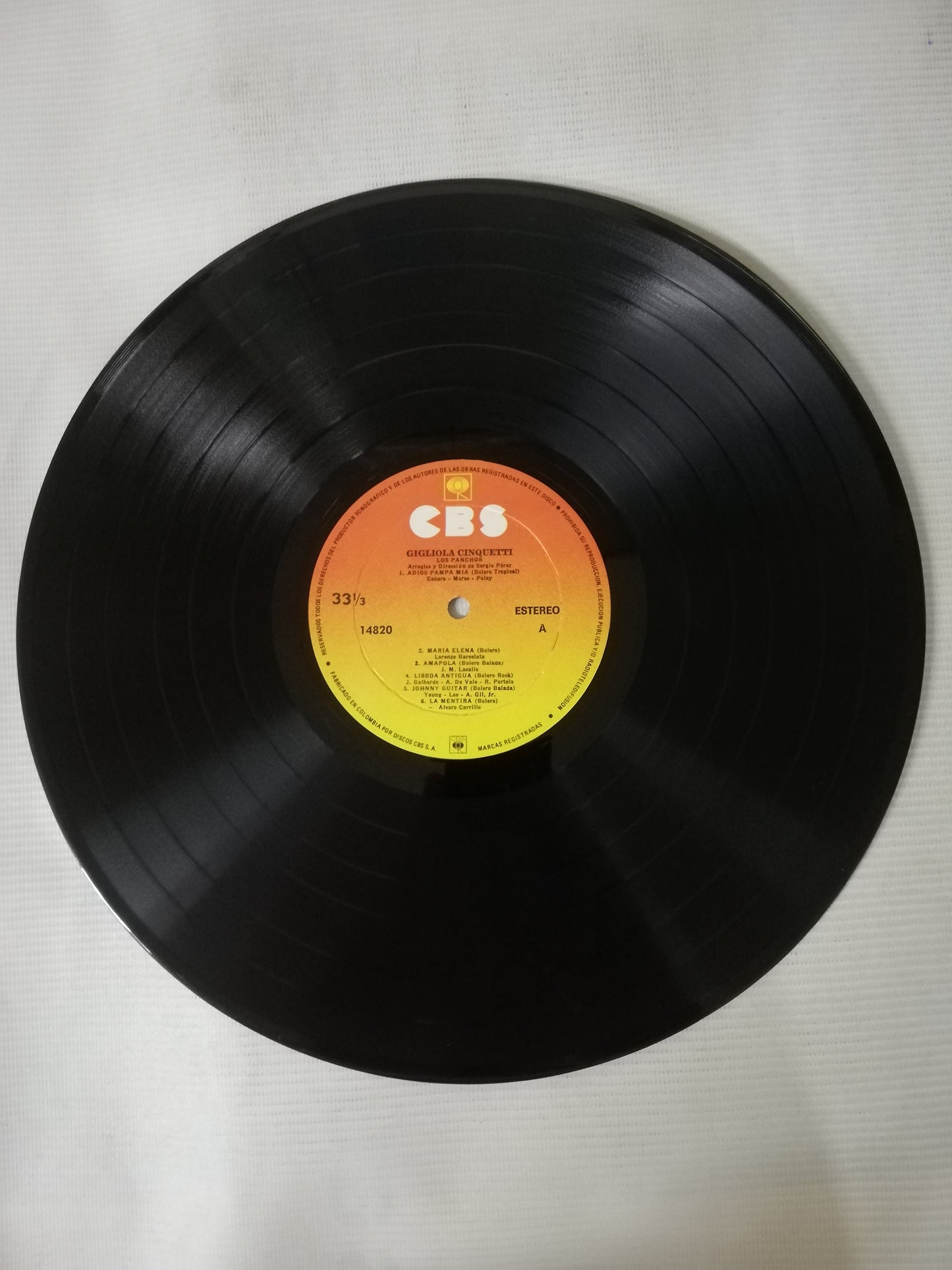 LP GIGLIOLA CINQUETTI Y LOS PANCHOS - CANTA EN ESPAÑOL