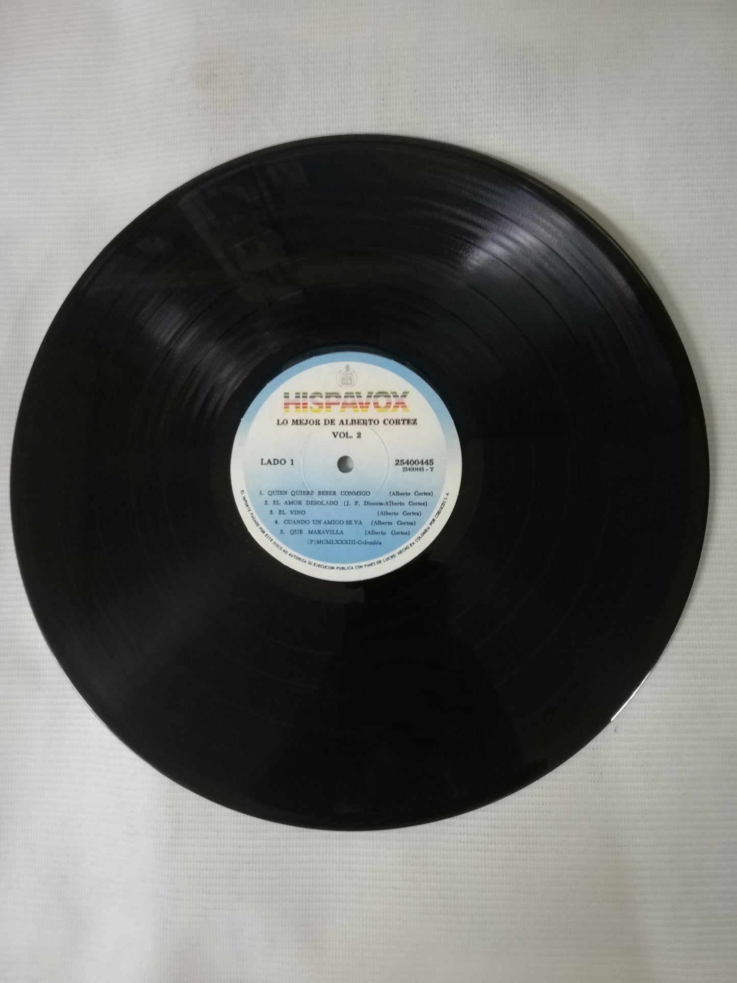 LP ALBERTO CORTEZ - LO MEJOR DE ALBERTO CORTEZ VOL. 2