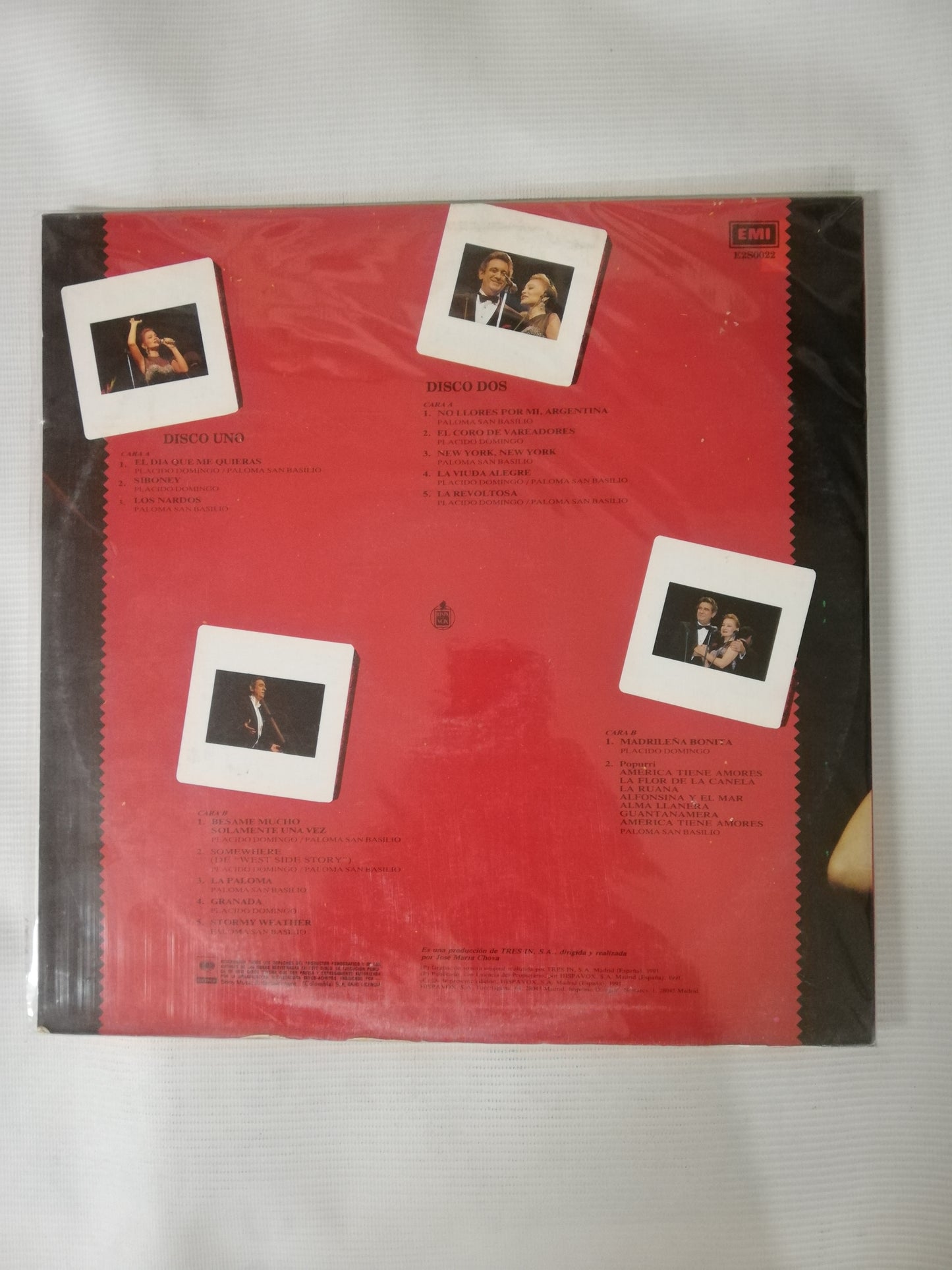 LP PLACIDO DOMINGO Y PALOMA SAN BASILIO - POR FIN JUNTOS - VINYL X 2