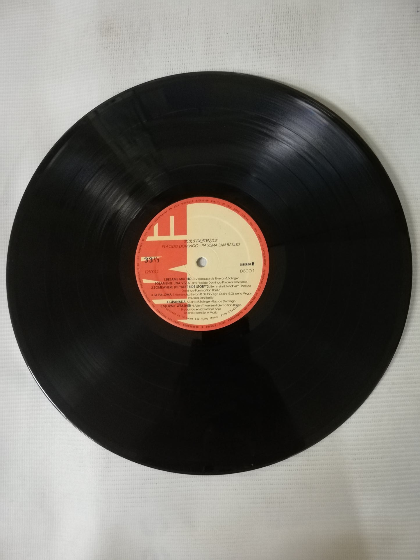 LP PLACIDO DOMINGO Y PALOMA SAN BASILIO - POR FIN JUNTOS - VINYL X 2