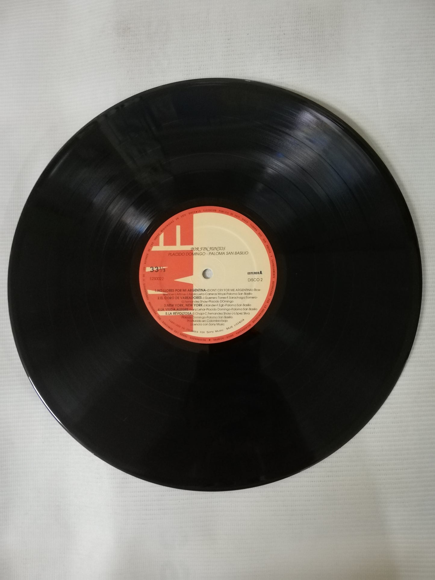 LP PLACIDO DOMINGO Y PALOMA SAN BASILIO - POR FIN JUNTOS - VINYL X 2