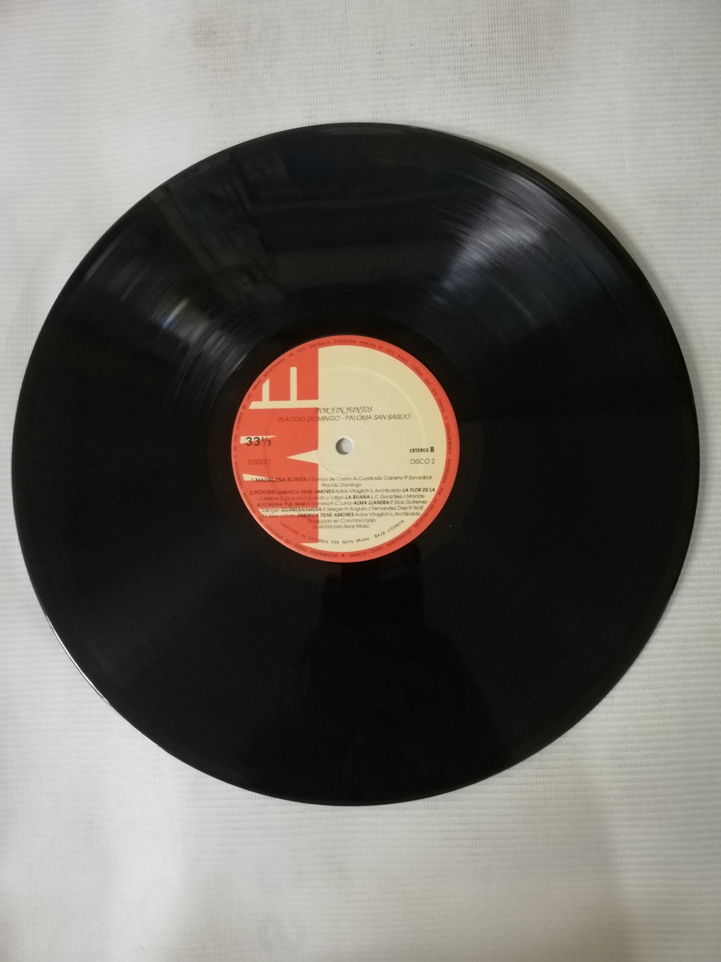 LP PLACIDO DOMINGO Y PALOMA SAN BASILIO - POR FIN JUNTOS - VINYL X 2