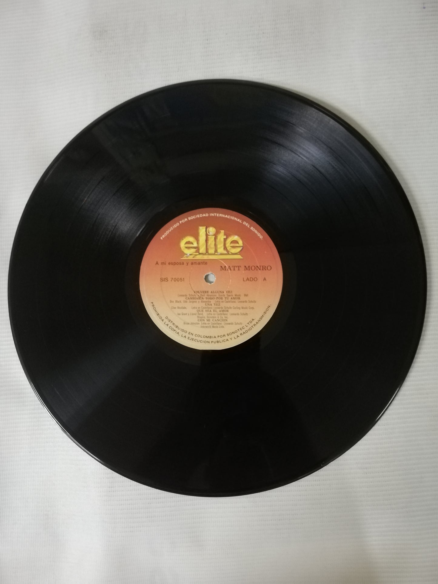 LP MATT MONRO - A MI ESPOSA Y AMANTE...