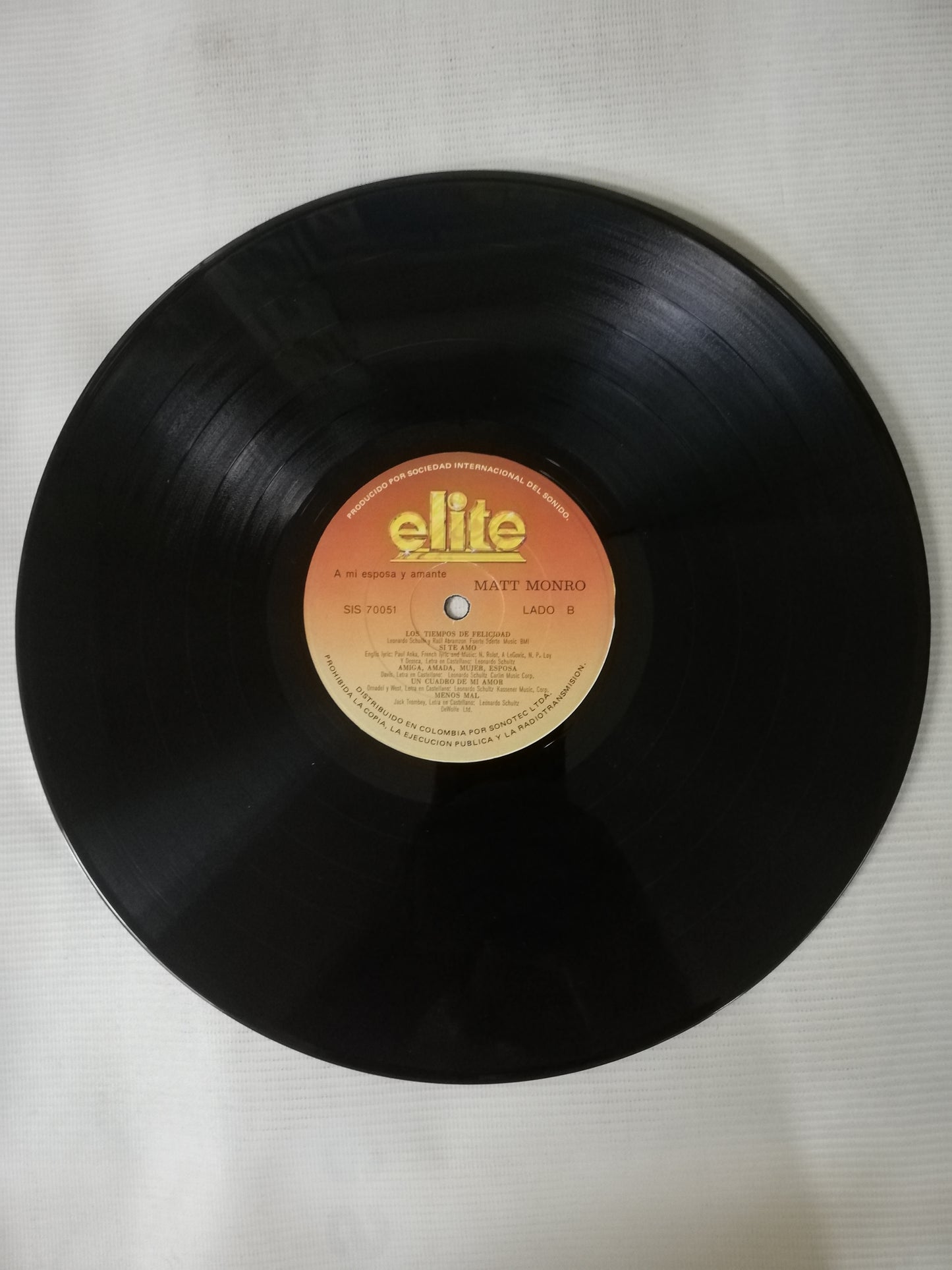 LP MATT MONRO - A MI ESPOSA Y AMANTE...