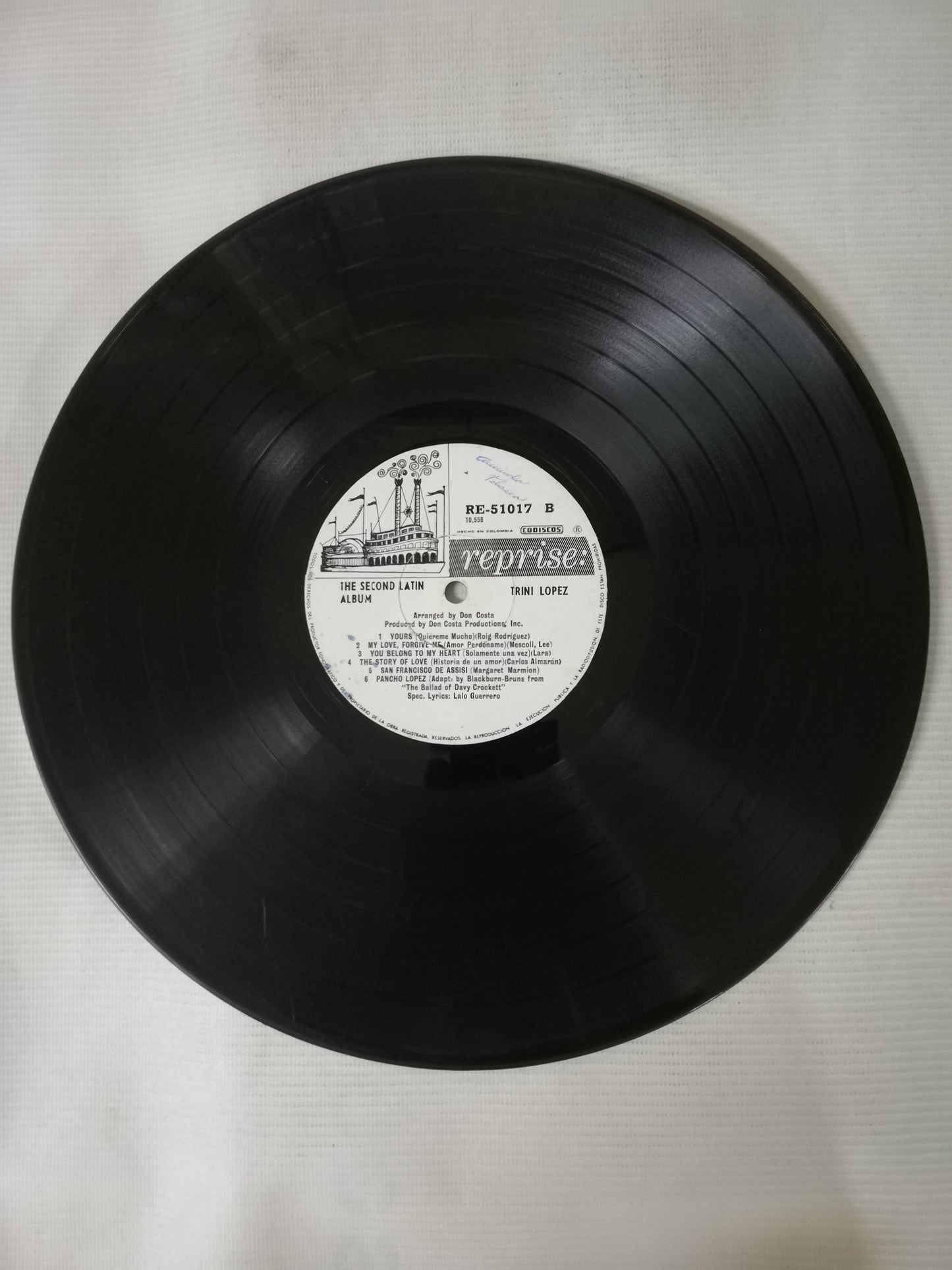 LP TRINI LOPEZ - THE SECOND LATIN ALBUM