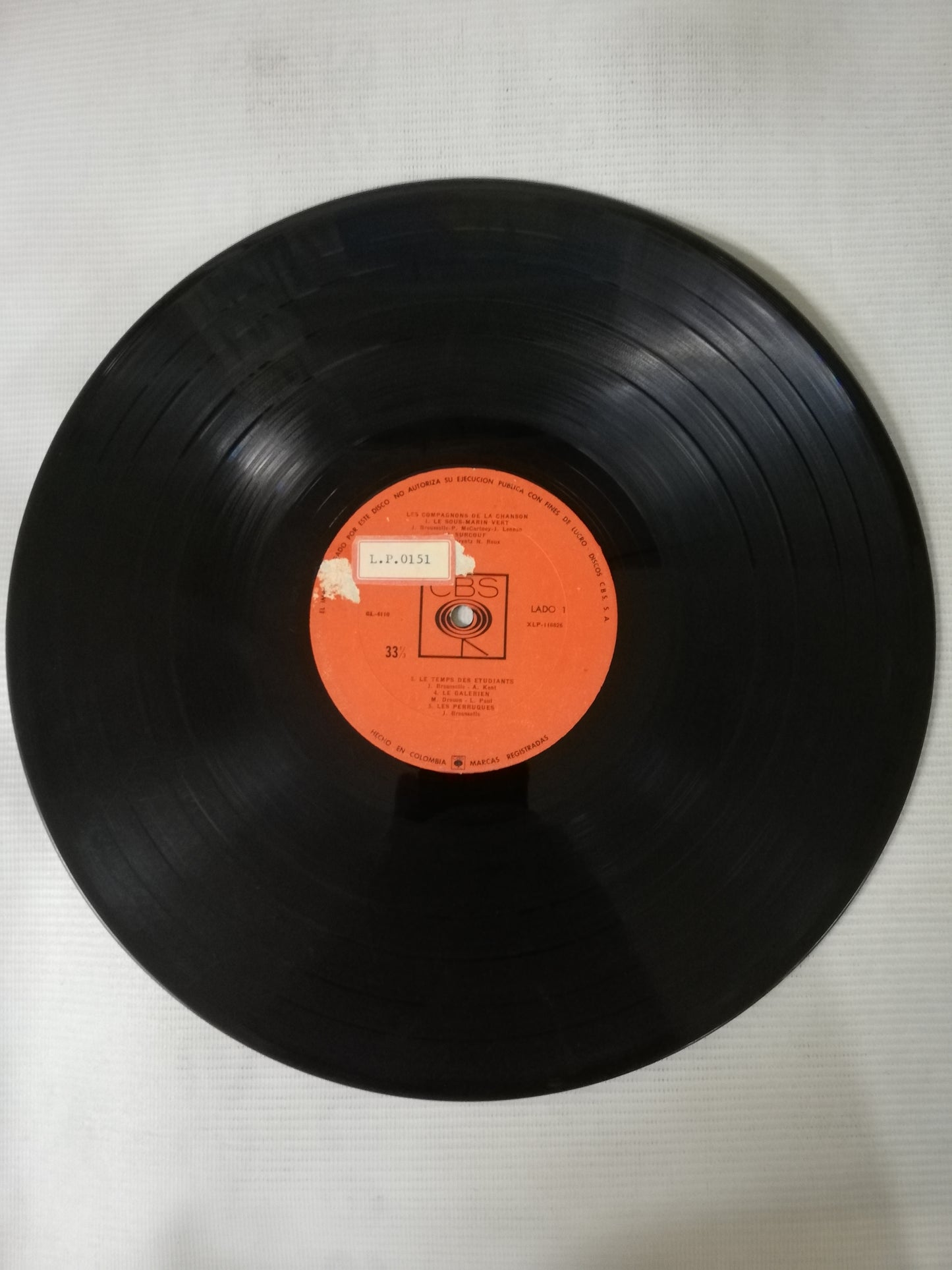 LP LOS COMPAÑEROS DE LA CANCIÓN - LOS COMPAÑEROS DE LA CANCIÓN