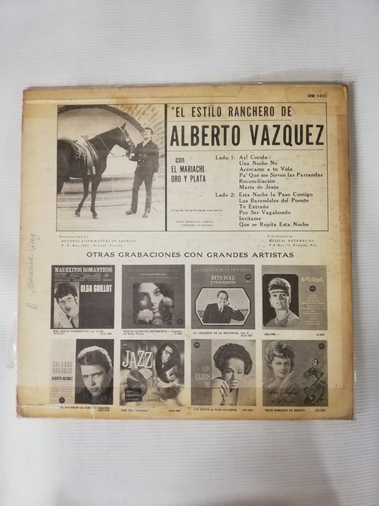 LP ALBERTO VAZQUEZ - EL ESTILO RANCHERO DE ALBERTO VAZQUEZ