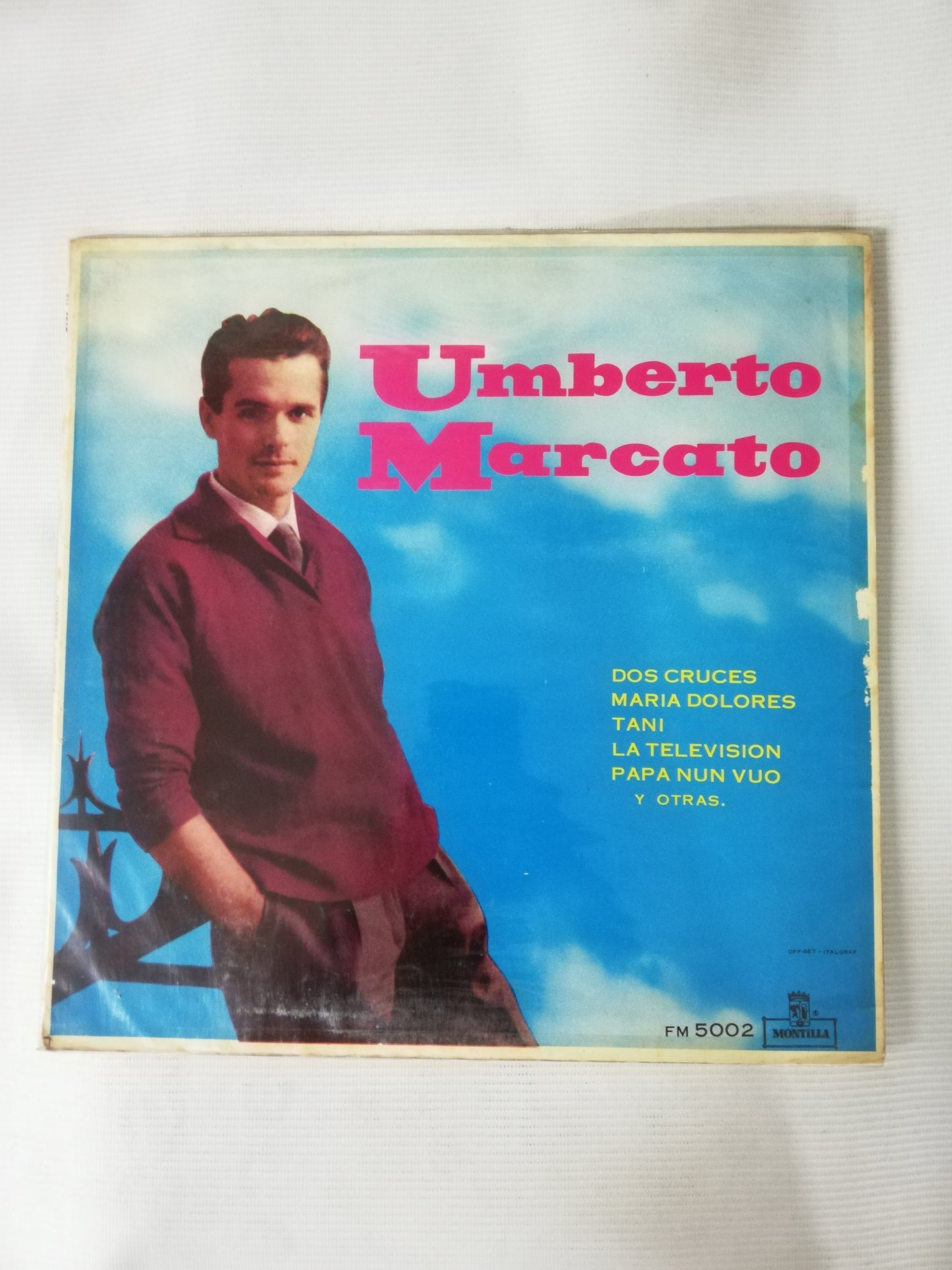 LP UMBERTO MARCATO - UMBERTO MARCATO CON ACOMPAÑAMIENTO DE ORQUESTA